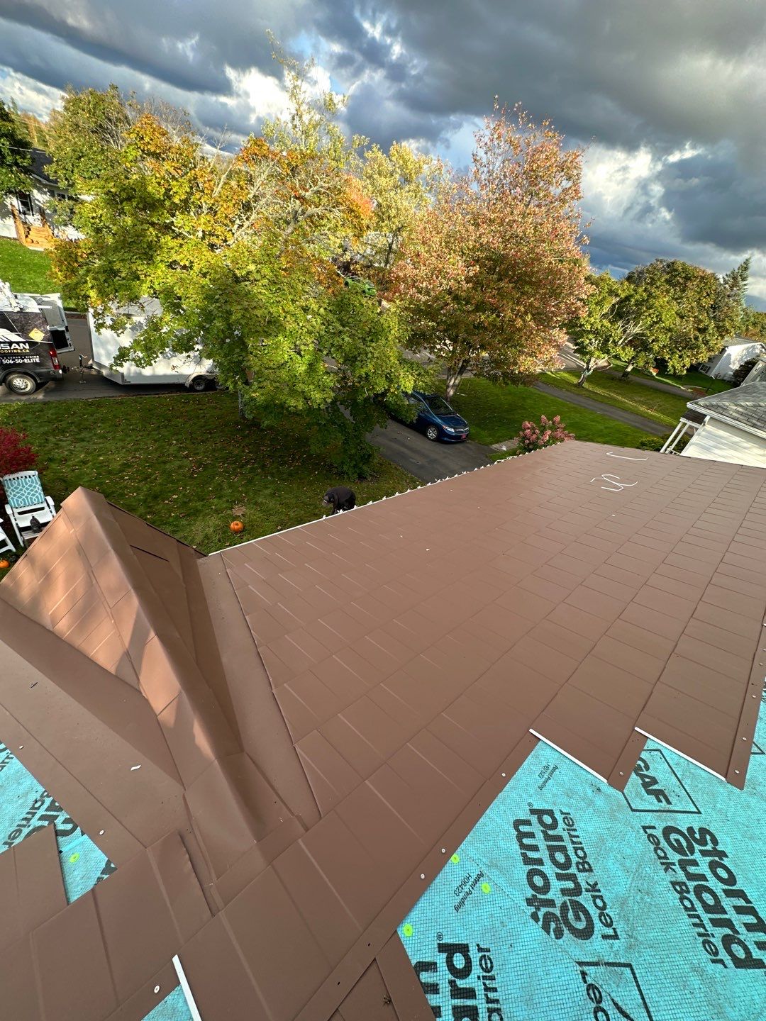 Residential Roofing Installation using Wakefield Bridge Steel Shingle by Ideal Steel by Artisan Roofing & Home Improvements Inc.
