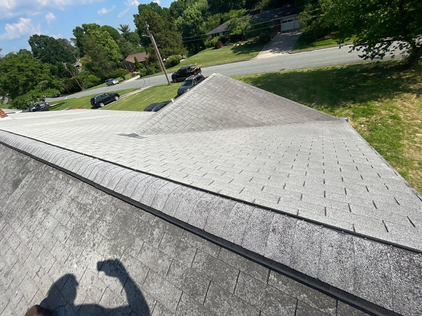 Carolina Blue Standing Seam Roof by Just In Time Roofing and Restoration
