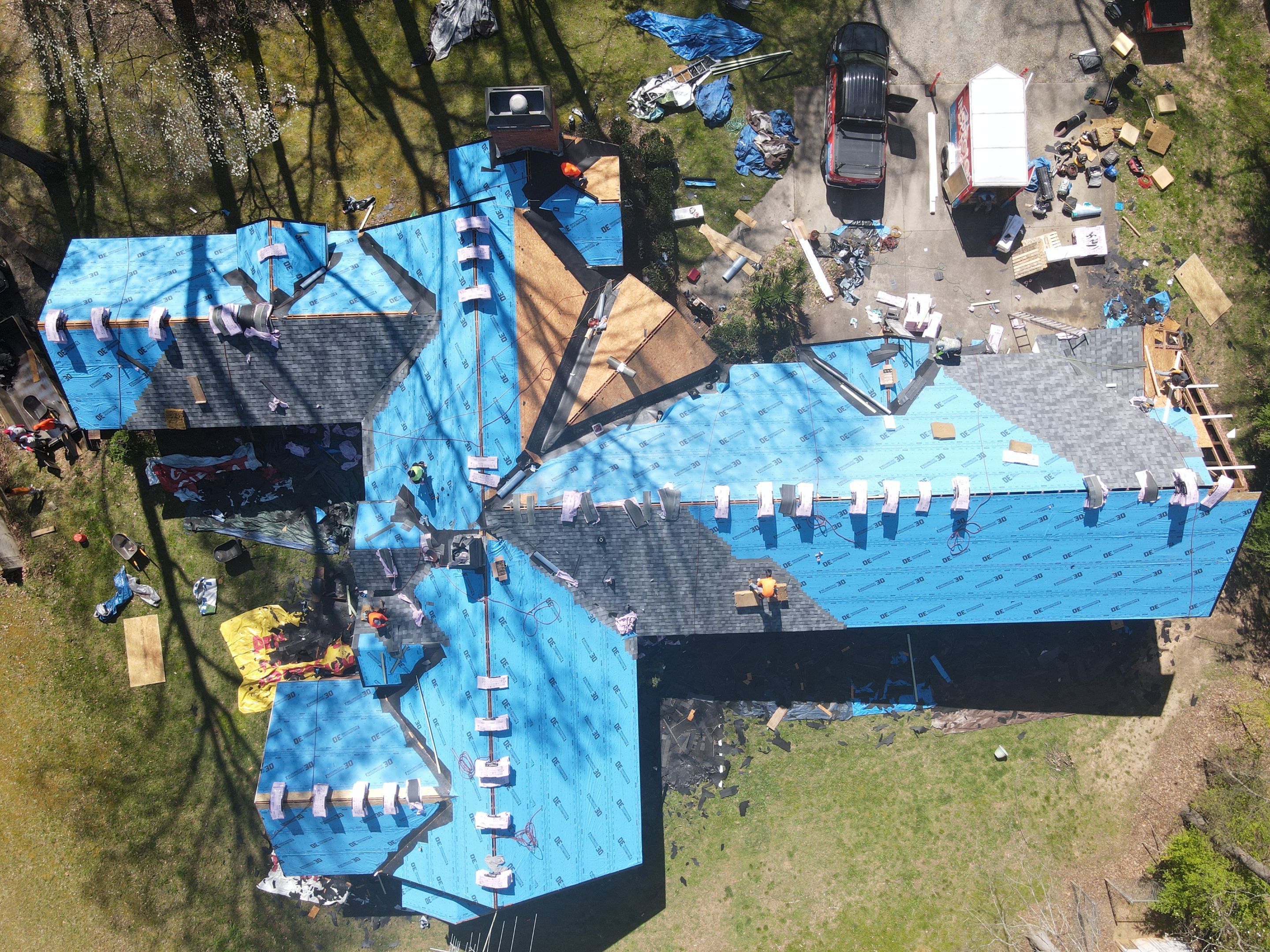 Residential Roofing Installation using Owens Corning by Inspector Roofing and Restoration