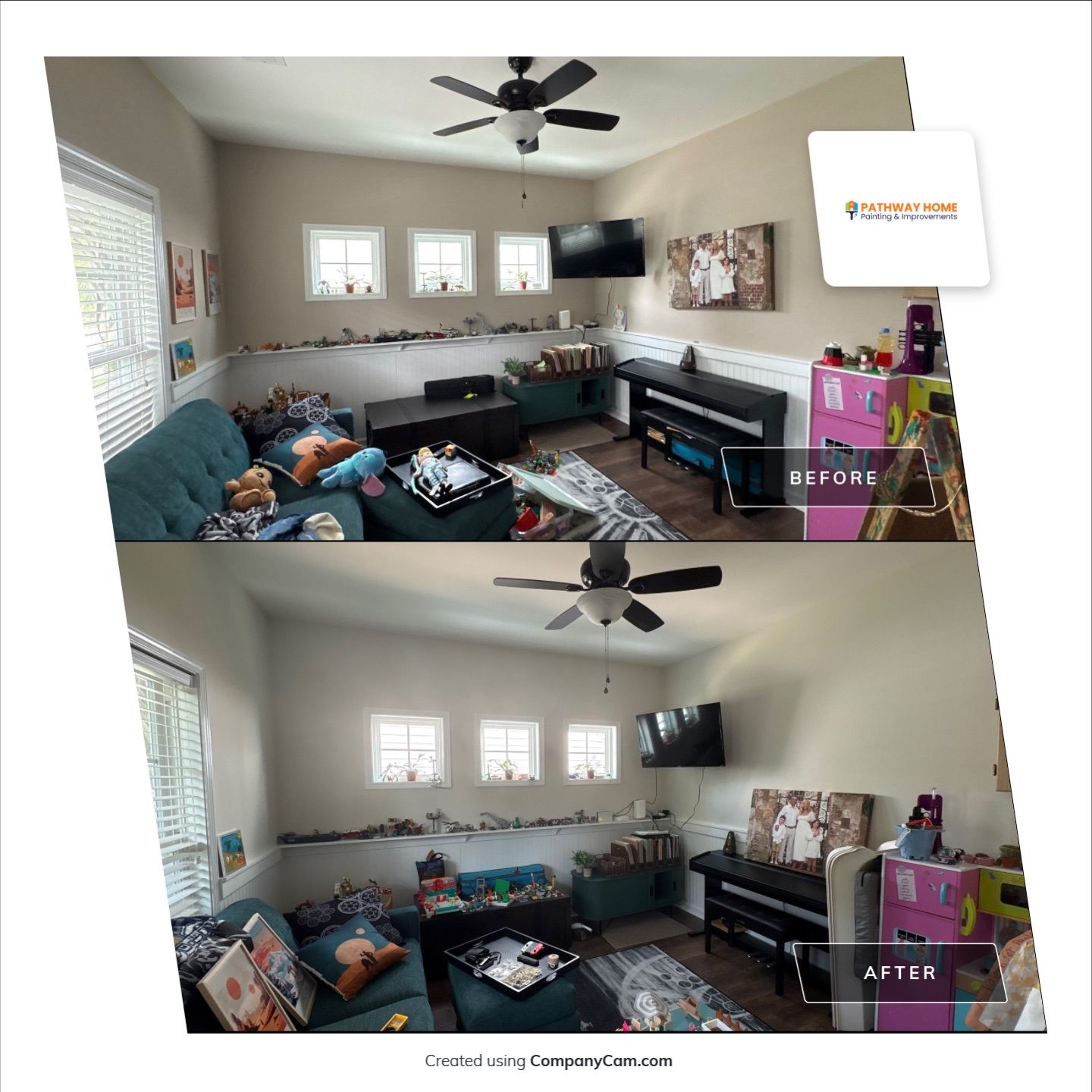 Whole-Home Interior Painting Refresh in Johns Island by Pathway Home Painting & Improvements