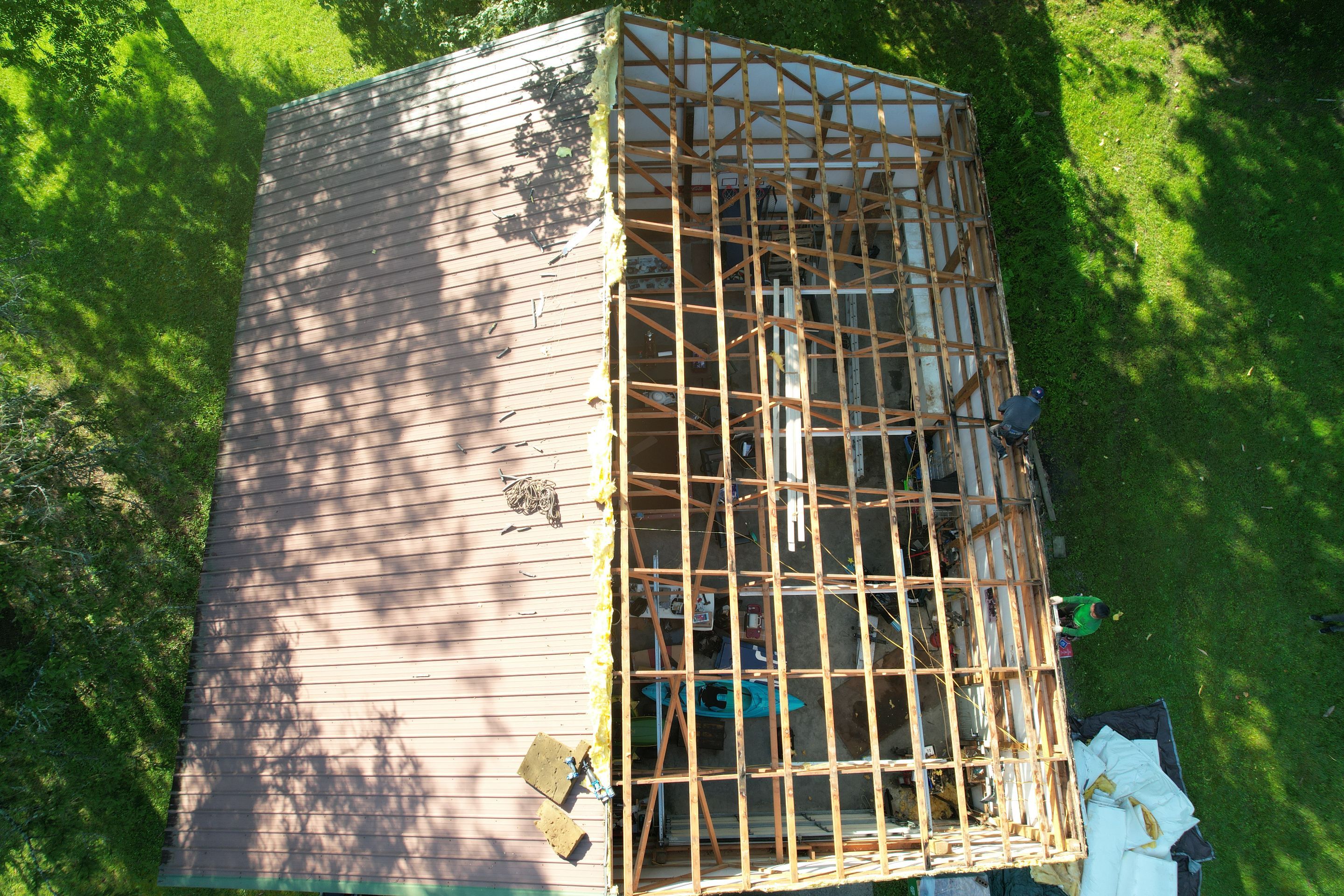 Residential Roofing Installation using GAF Timberline HDZ Weatherer Wood by Rainstoppers Roofing