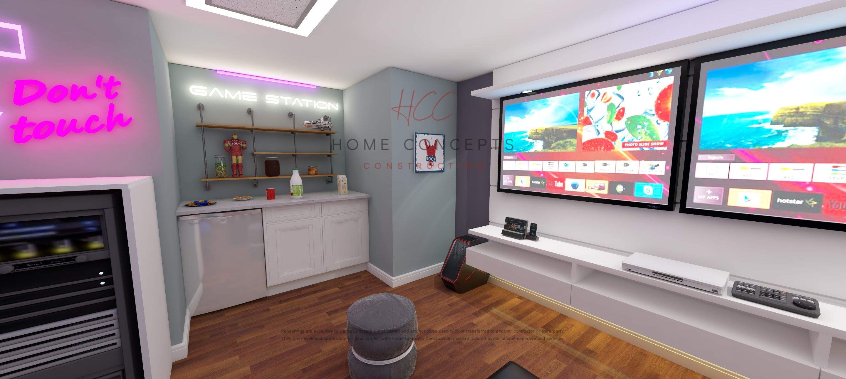 Basement Remodel  by Home Concepts Construction