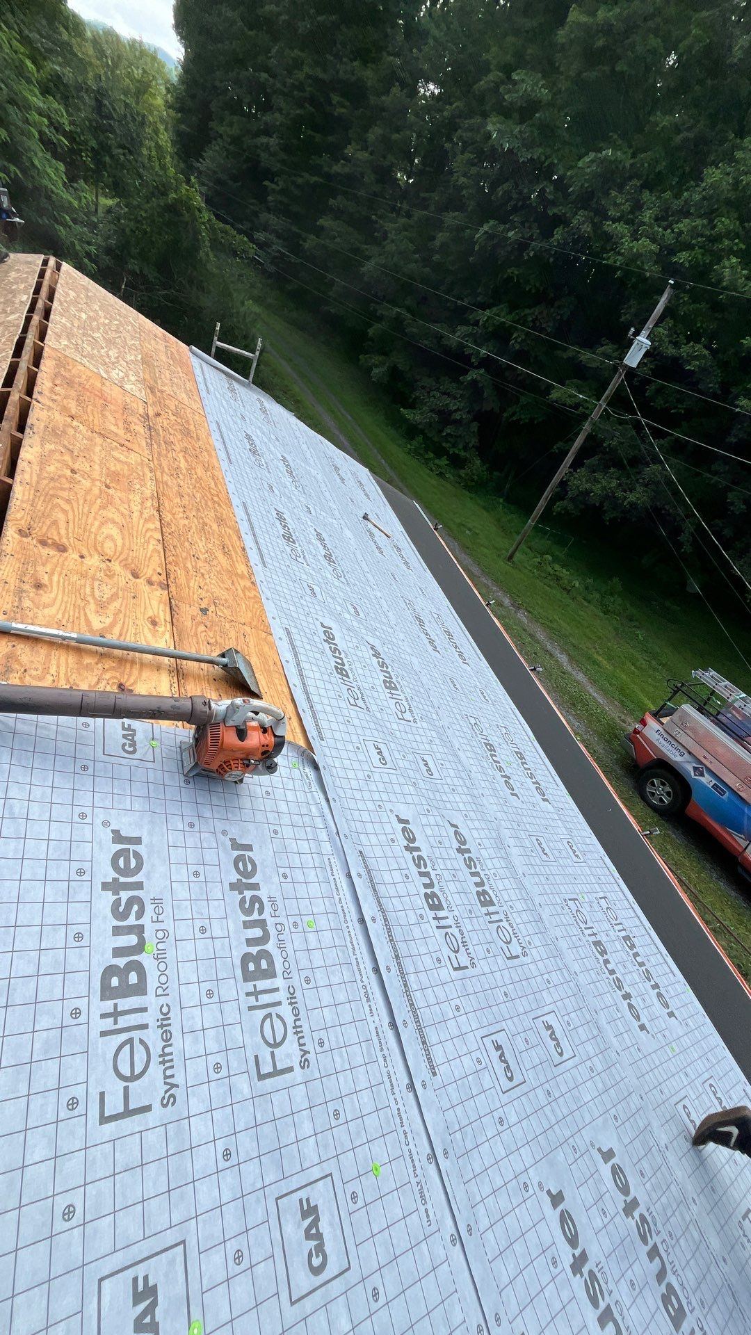 Residential Roofing Installation using GAF Timberline HDZ Charcoal by Rainstoppers Roofing