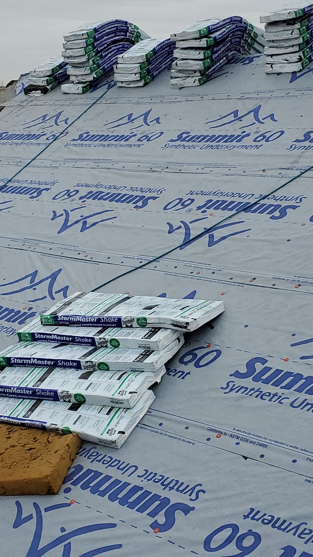 Residential Roofing Installation using ATLAS StormMaster Shake by Harvey Roofing & Construction