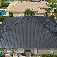 .032 Aluminum 1.5" Mechanical Seam Dark Bronze  by Total Roofing System The Metal Roof Experts