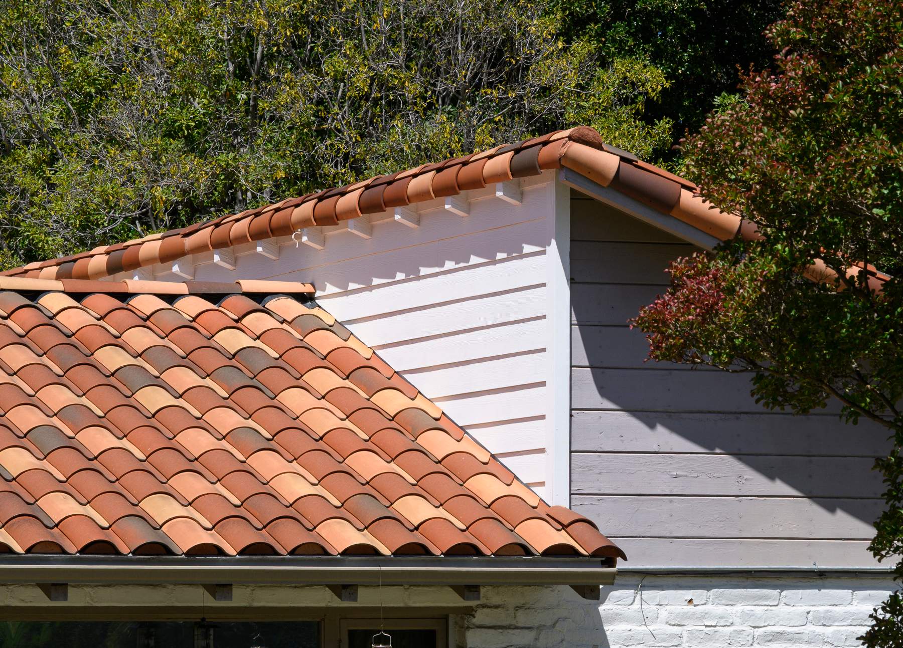 Los Gatos Wood Shake to Clay Tile Reroof and Restoration by Eastman Roofing & Waterproofing Inc.
