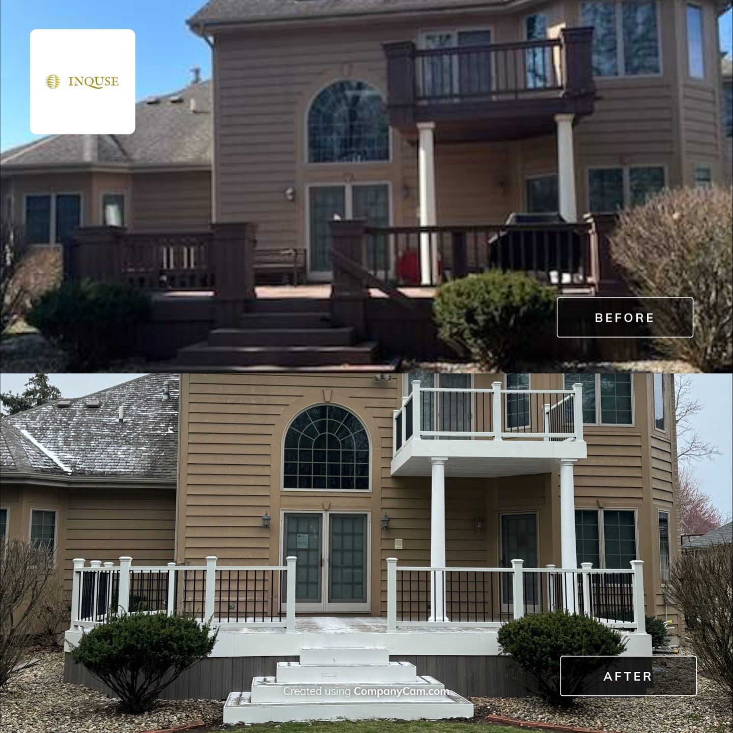 Deck Installation using Trex by INQUSE GENERAL CONTRACTOR