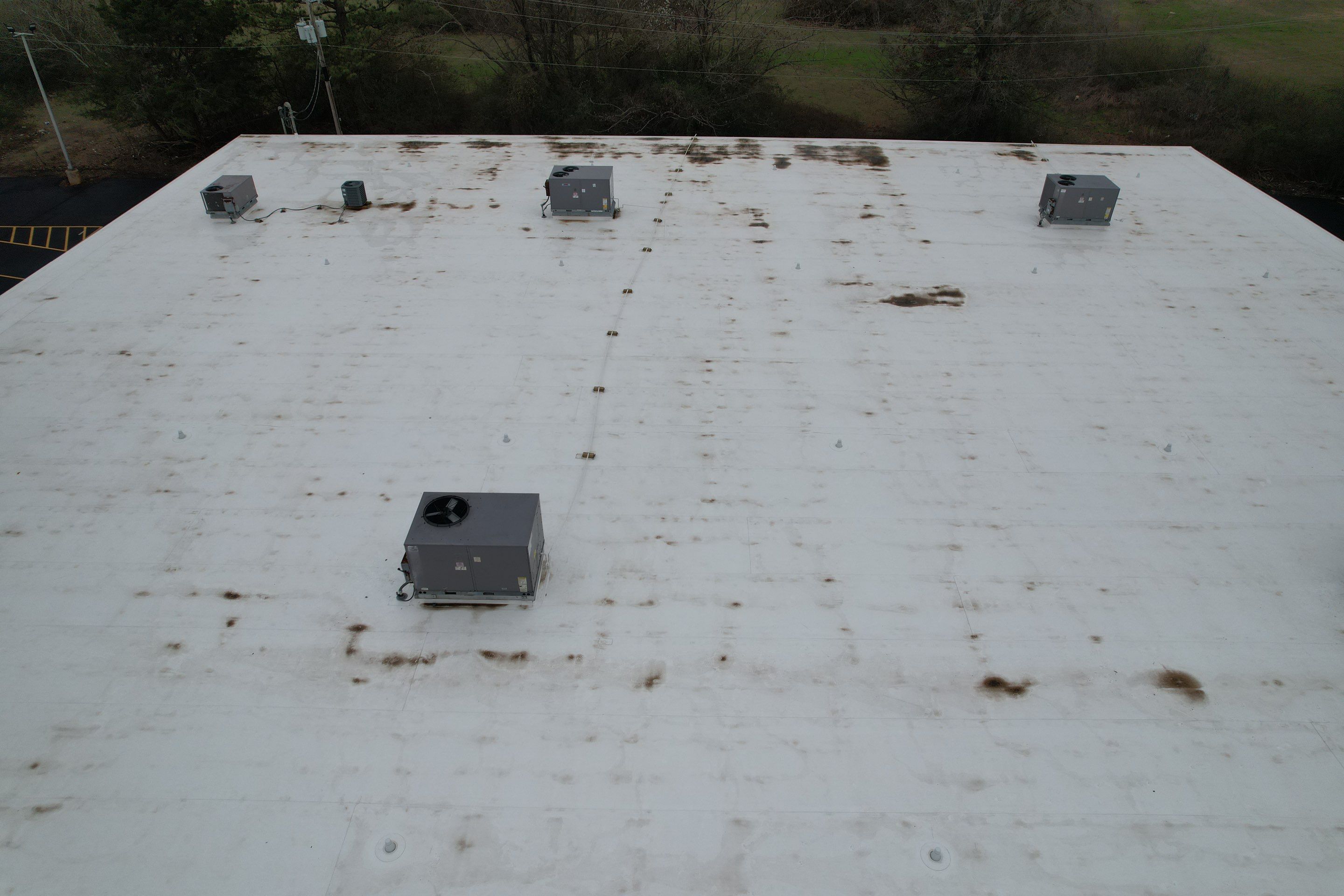 Commercial Roofing Installation using 50 mil PVC by Hostetler Roofing