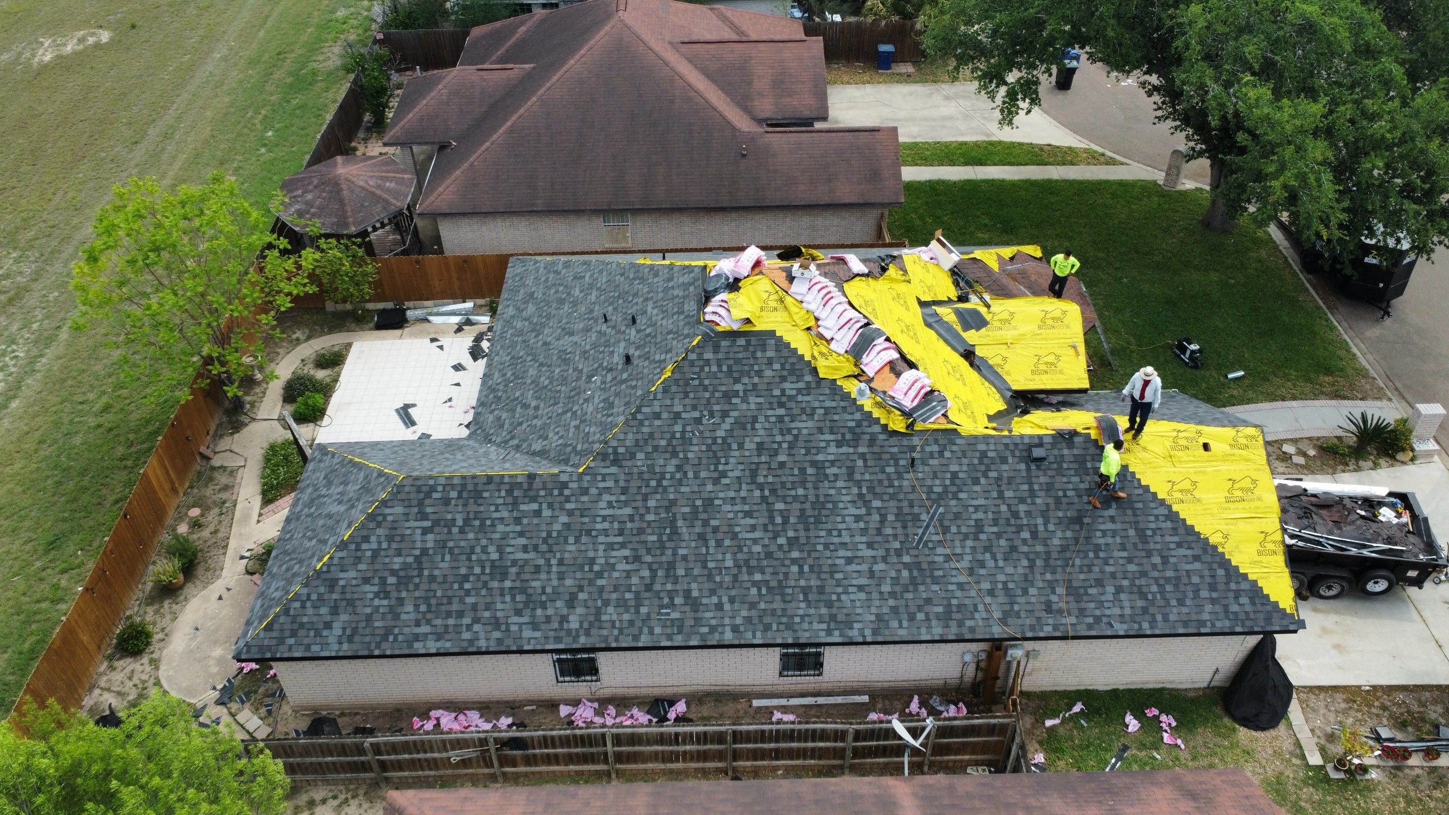 Project in Mcallen by Bison Roofing  