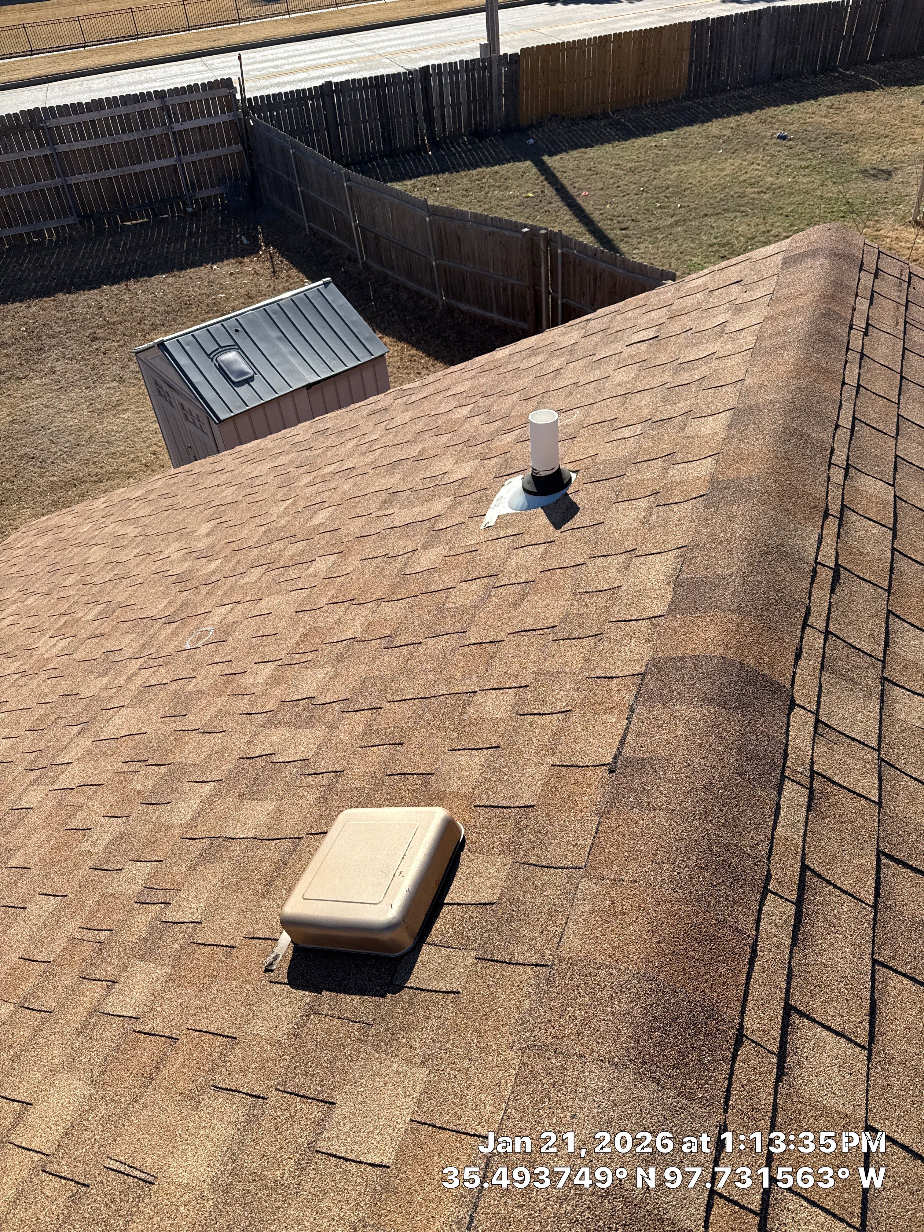 Project in Yukon, OK by OAK Roofing Restoration 