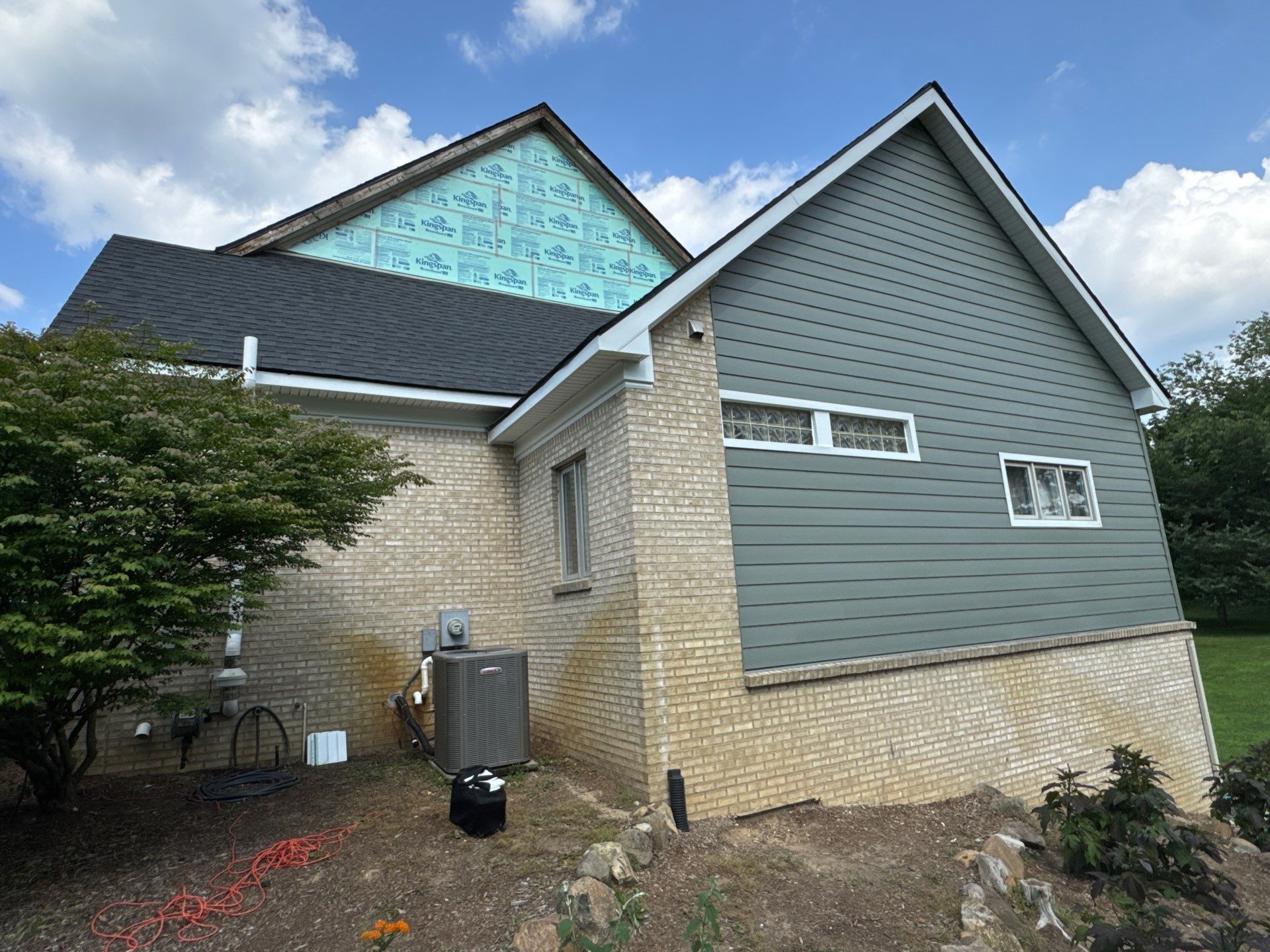 Siding Replacement using Alside Mountain Fern by 180 Contractors