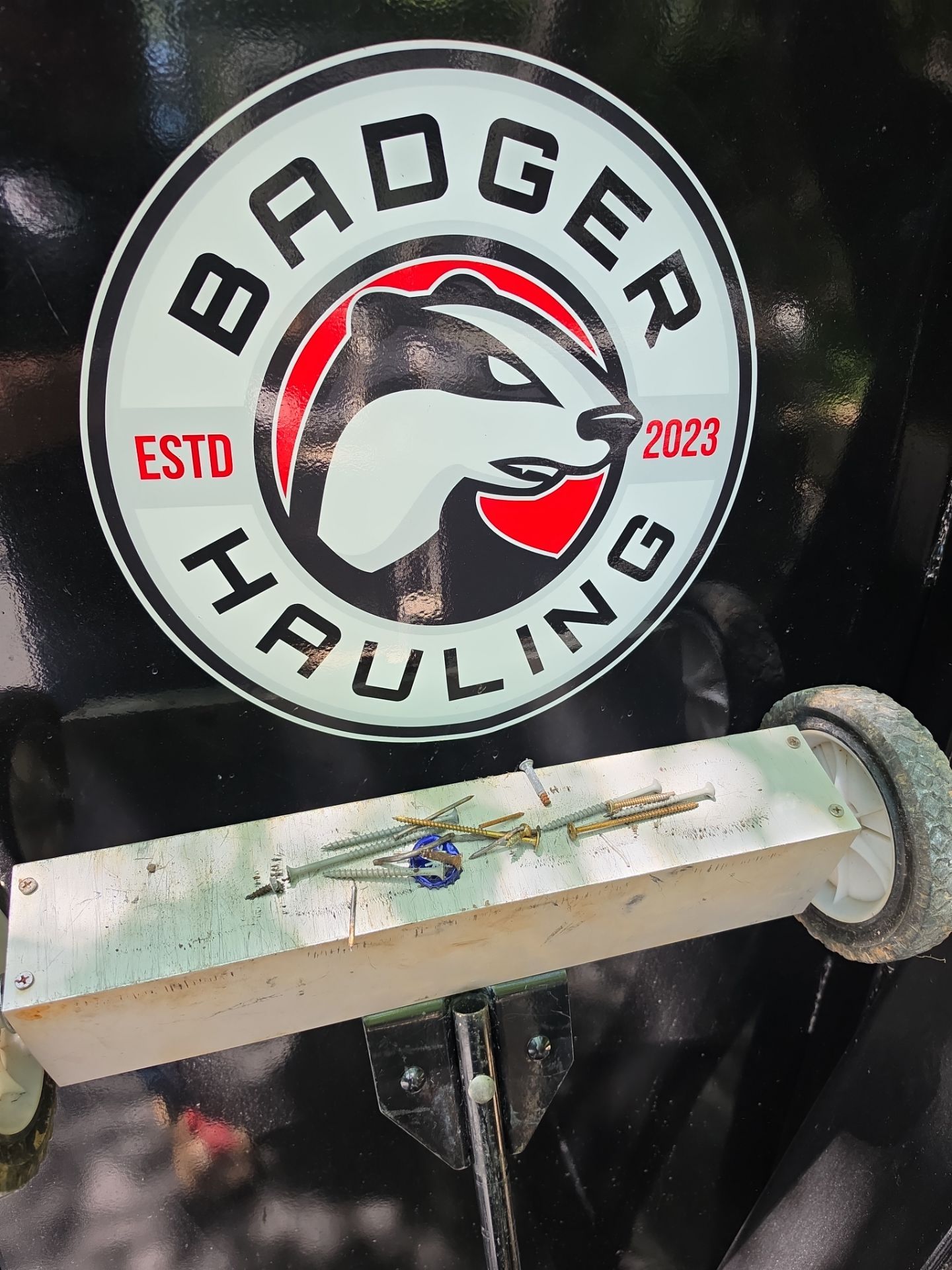 Job site clean up in Charlotte by Badger Hauling