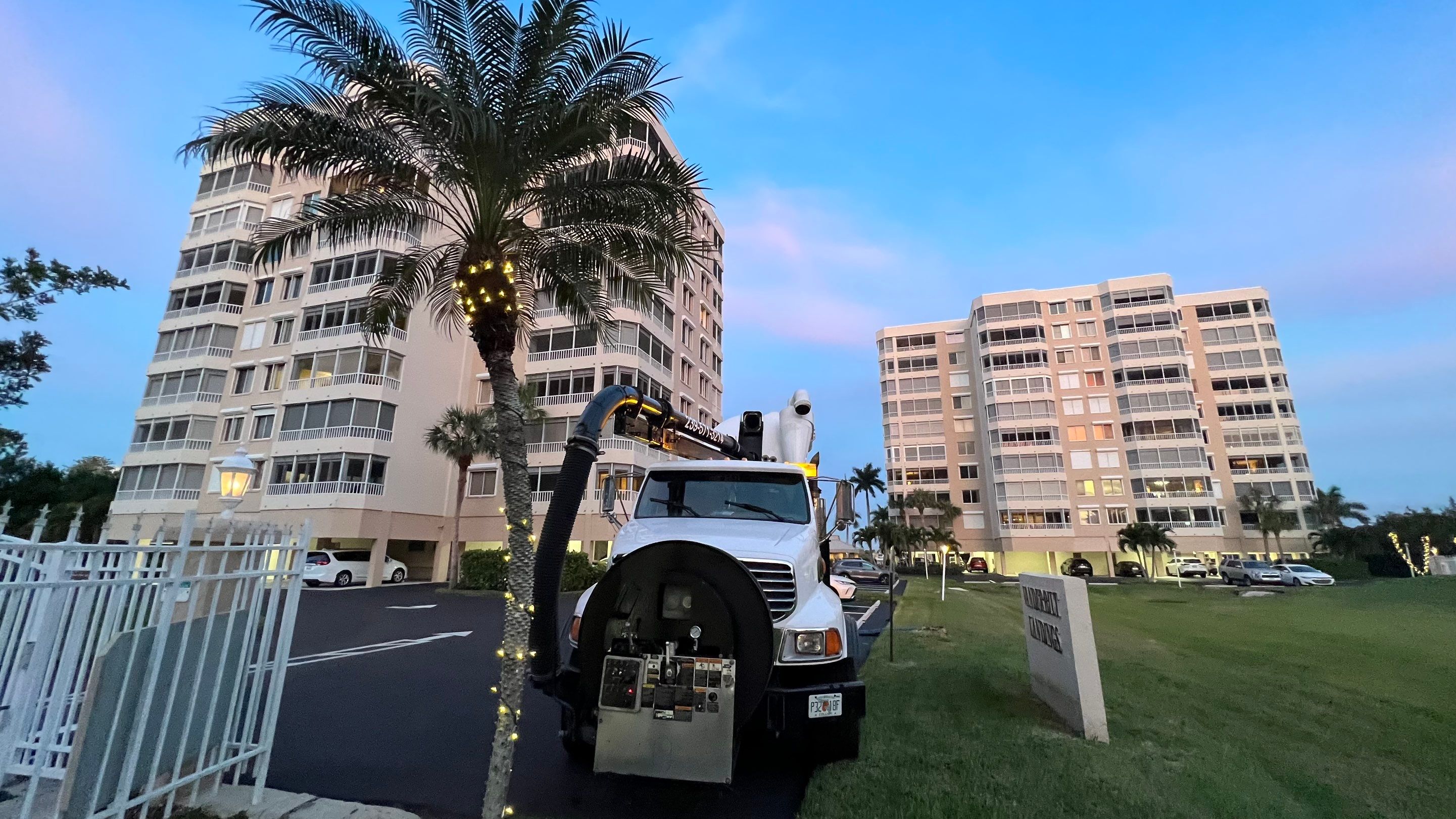 Condo Storm Water System Cleaning and Maintenance From Hurricane Ian by APS Power & Water