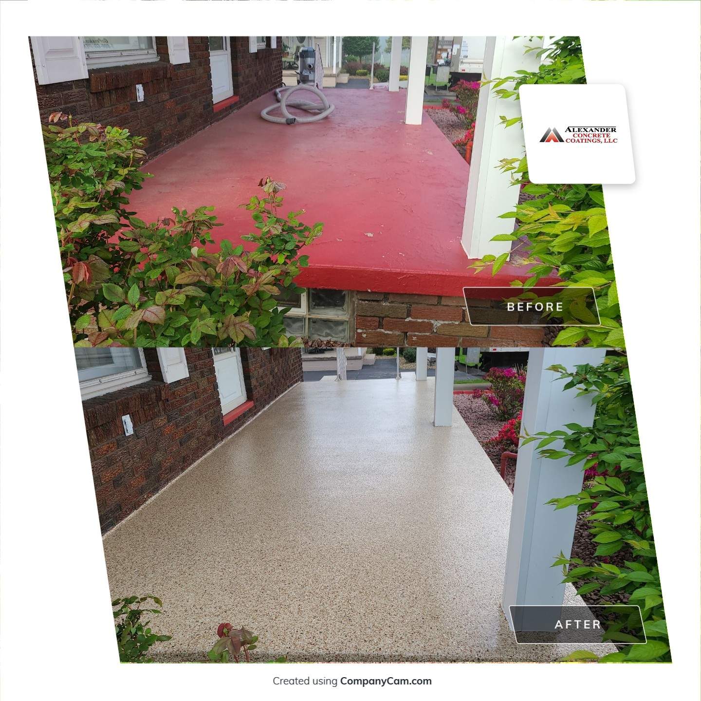 Porch in Pecan - Campbell, OH by Alexander Concrete Coatings