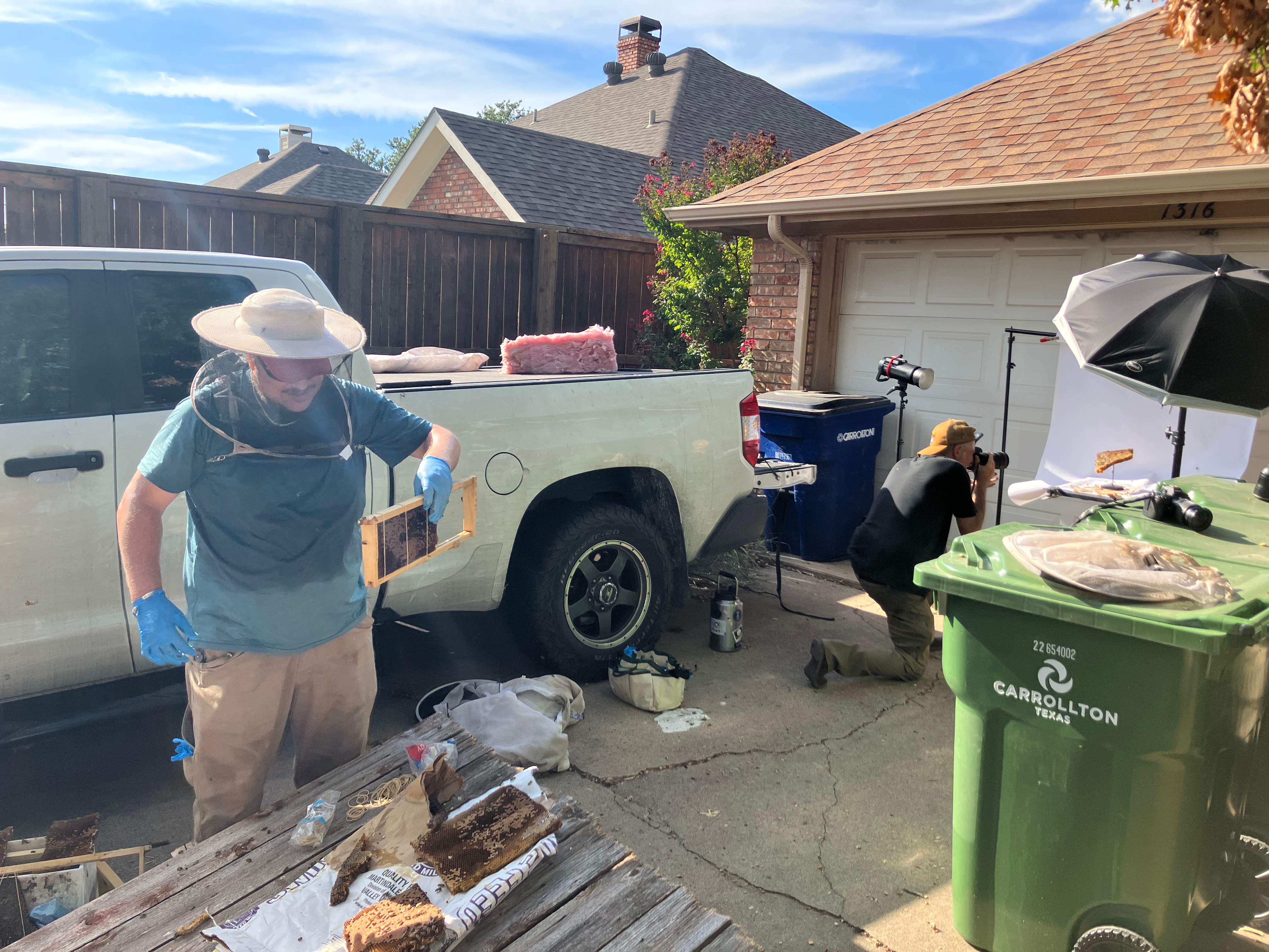 Brick Column by Rockwall Honey Bee Company