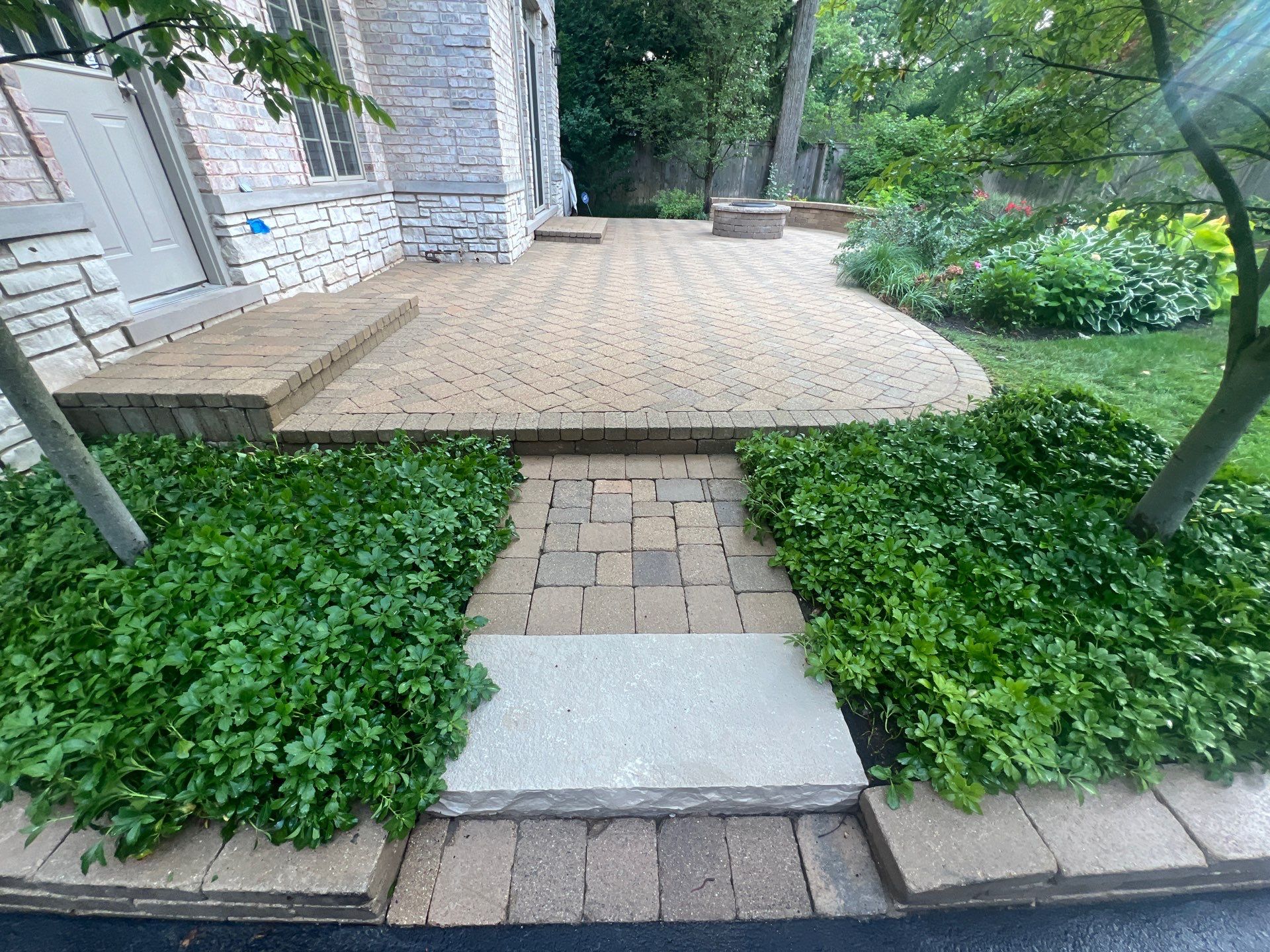 Brick paver clean, sand and seal.  using surebond SB-8700 by Northern Power Washing LLC.