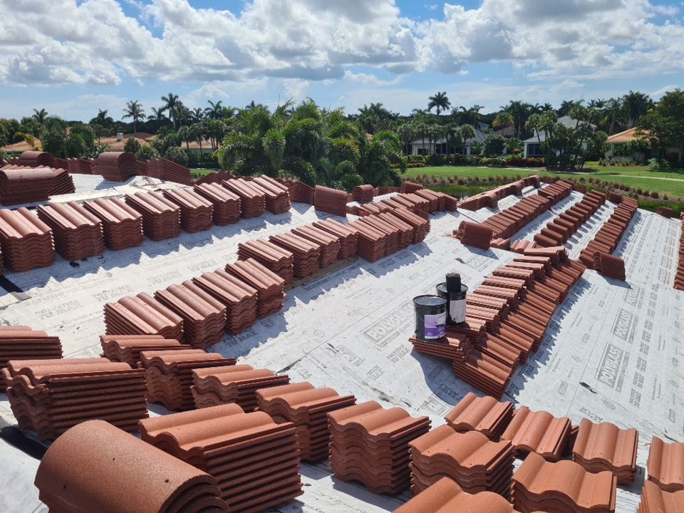 Residential Roofing Installation using Eagle Roofing Tile by BLUES BROTHERS ROOFING