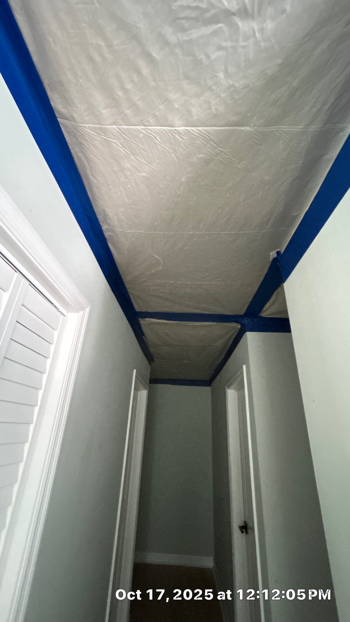 Friable asbestos ceiling abatement with air monitoring by EAS Environmental, LLC.