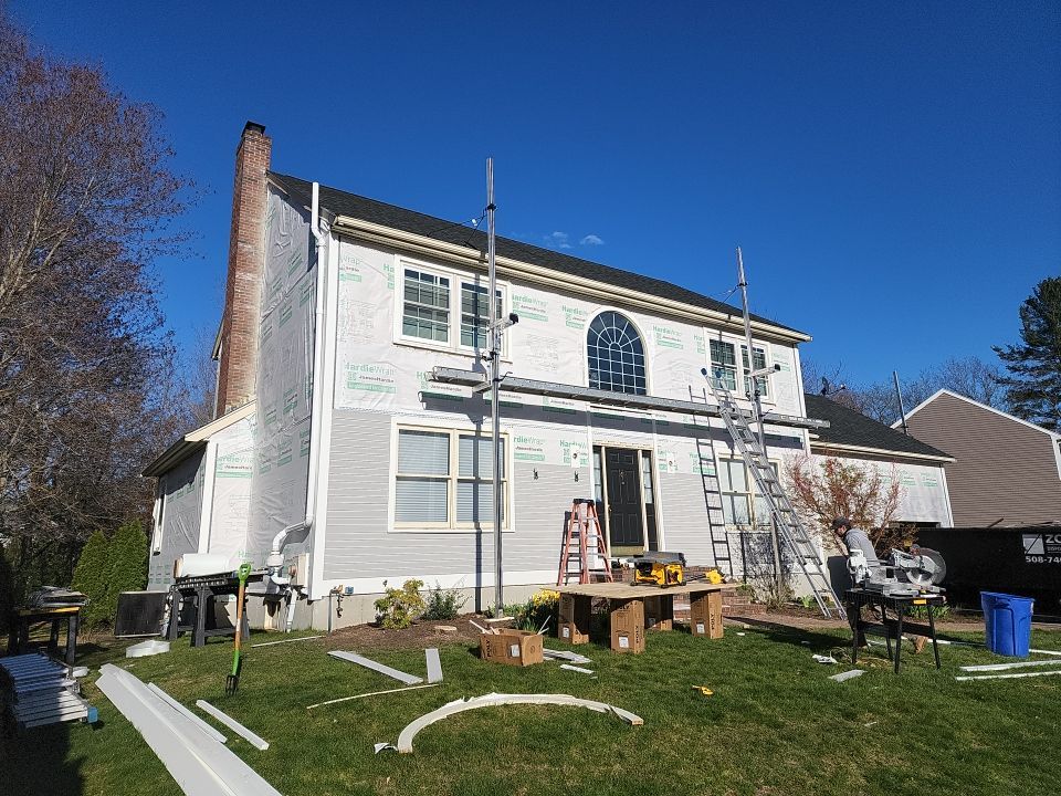 Siding Installation using James Hardie by UBrothers Construction