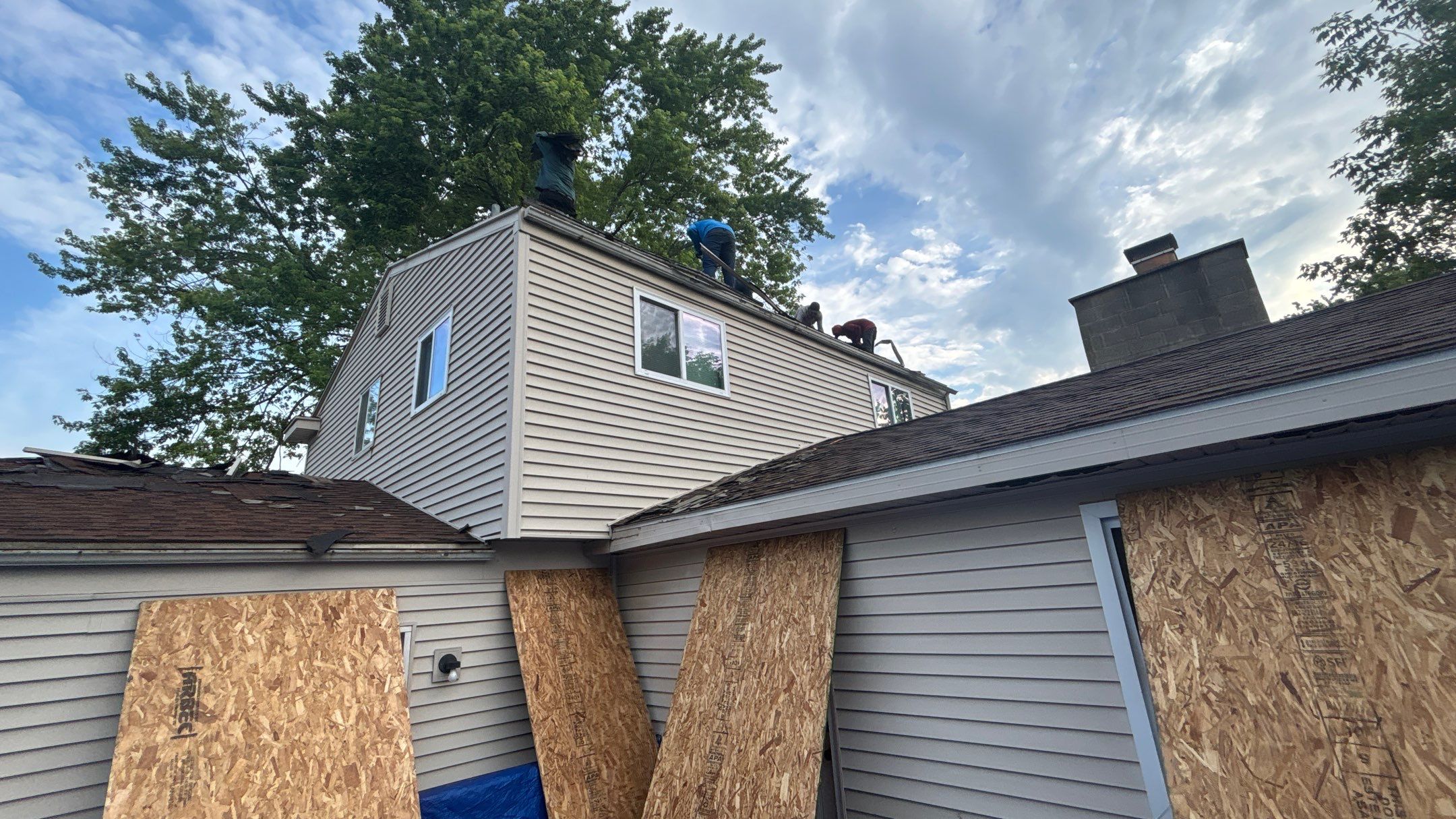 Roof Replacement using Owens Corning Slatestone Gray by 180 Contractors