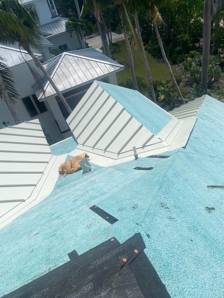 Sanibel Island Standing Seam Roof Replacement by Four Peaks Roofing