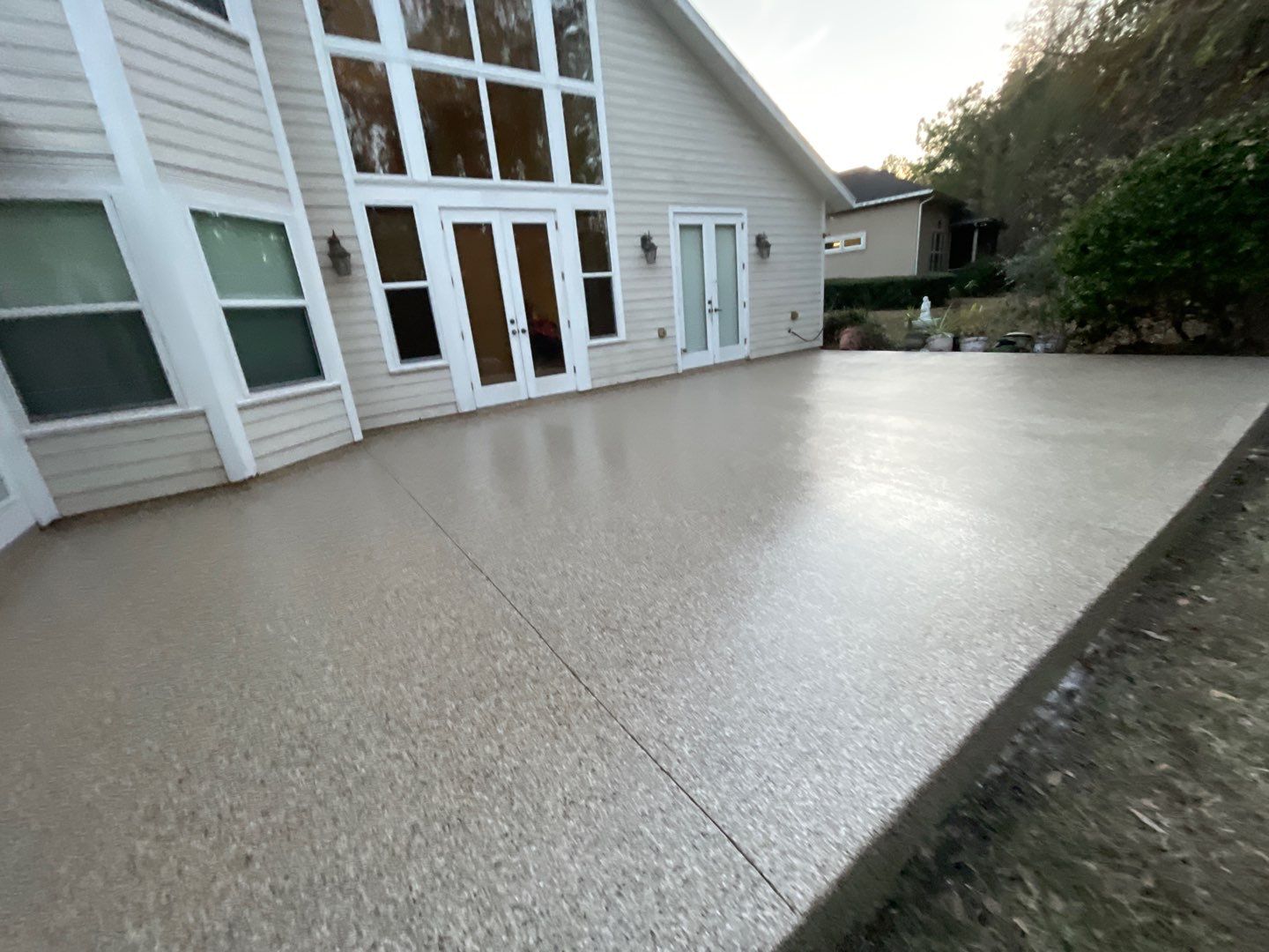 Patio  in Gainesville, FL in Sandstone by Cross Creek Concrete Coatings