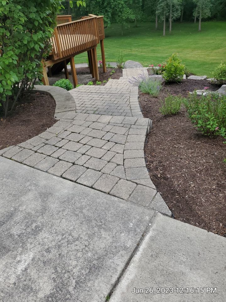 Brick paver clean, sand and seal.  using Surebond SB-1300 by Northern Power Washing LLC.