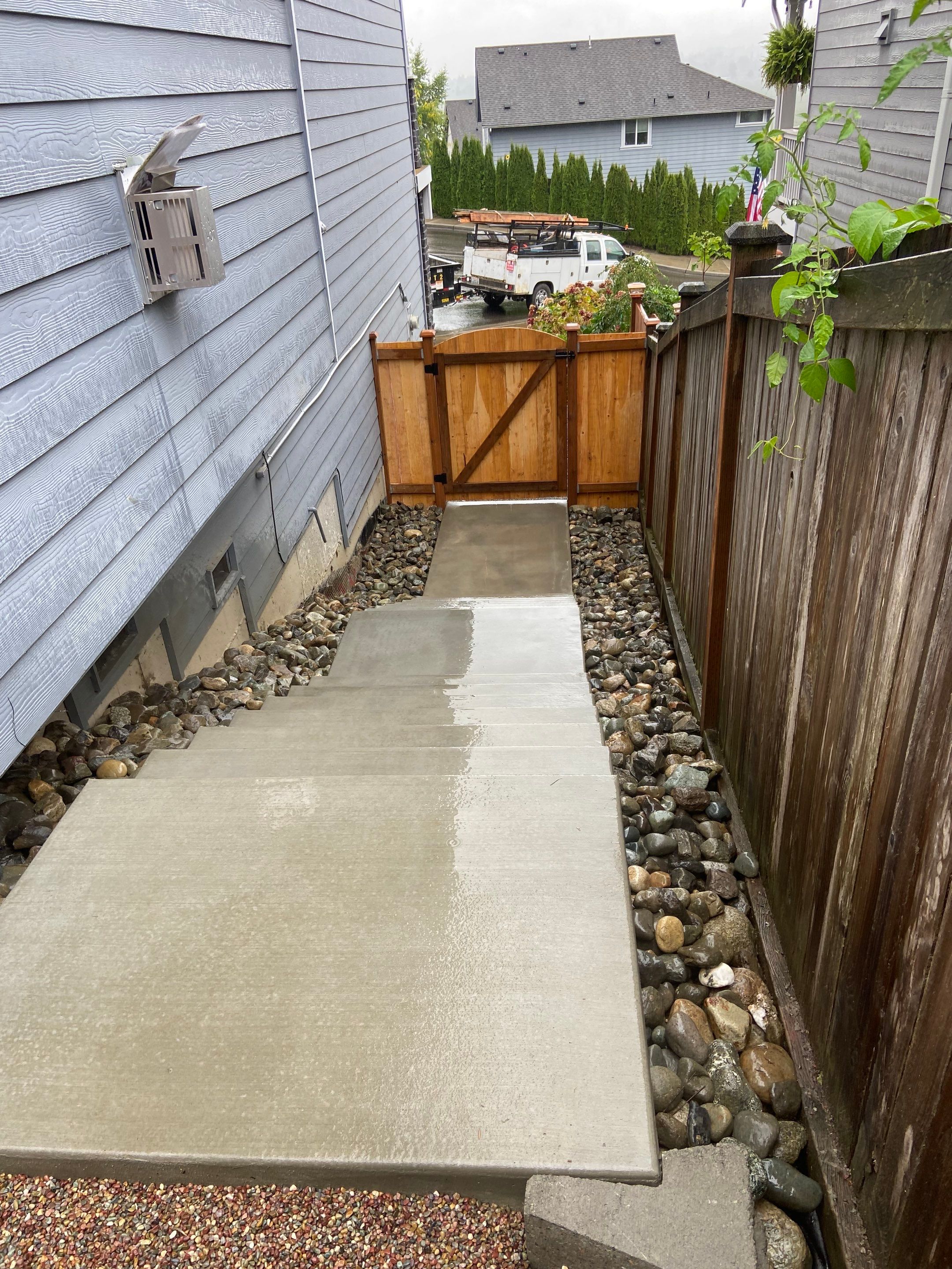 Jireh Outdoor Projects | Concrete Stair Repair and Retaining Wall by Jireh Asphalt & Concrete Inc 