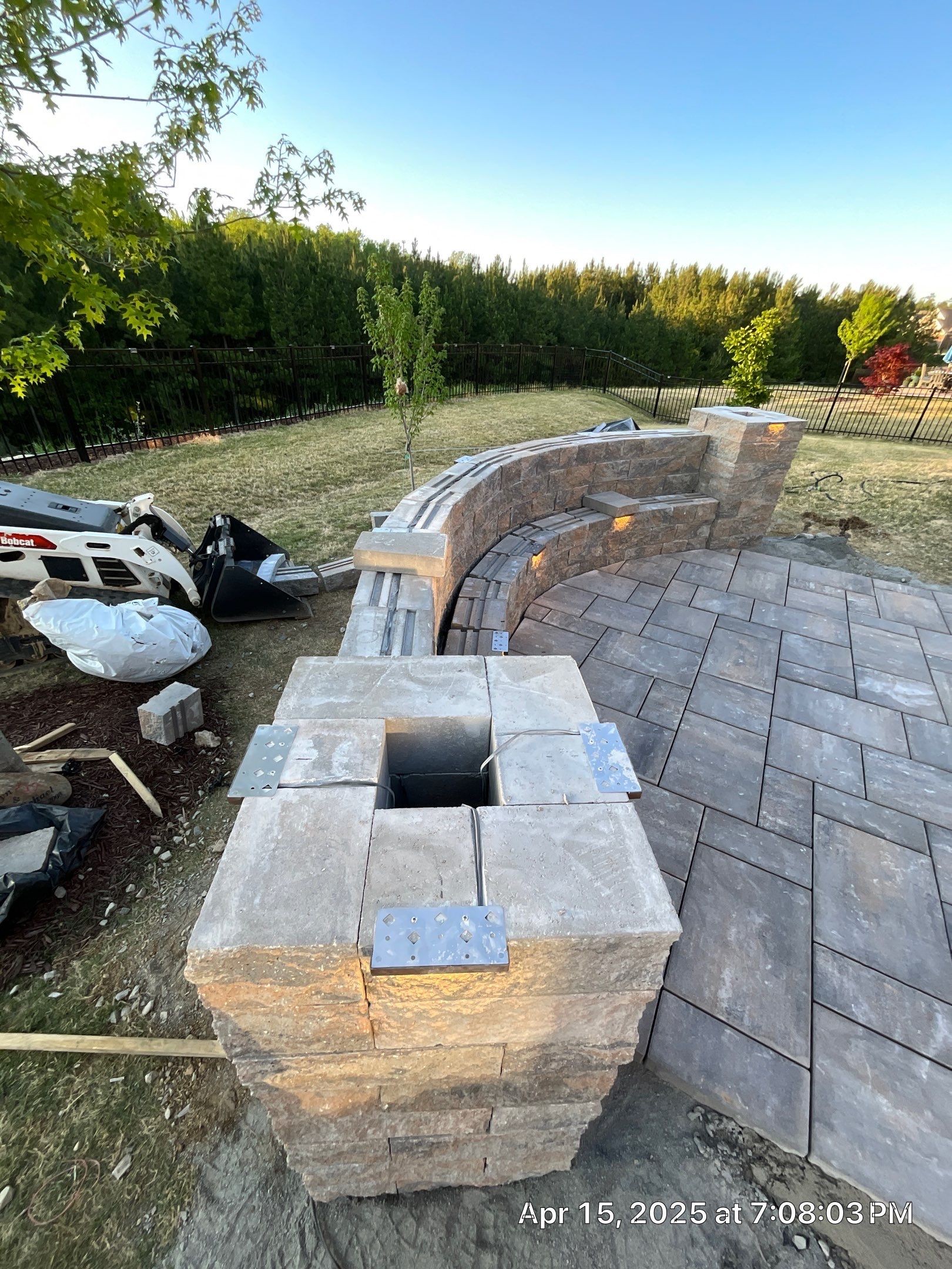 Patio Installation using Stone Pavers by Carolina-Metro Landscape, Inc