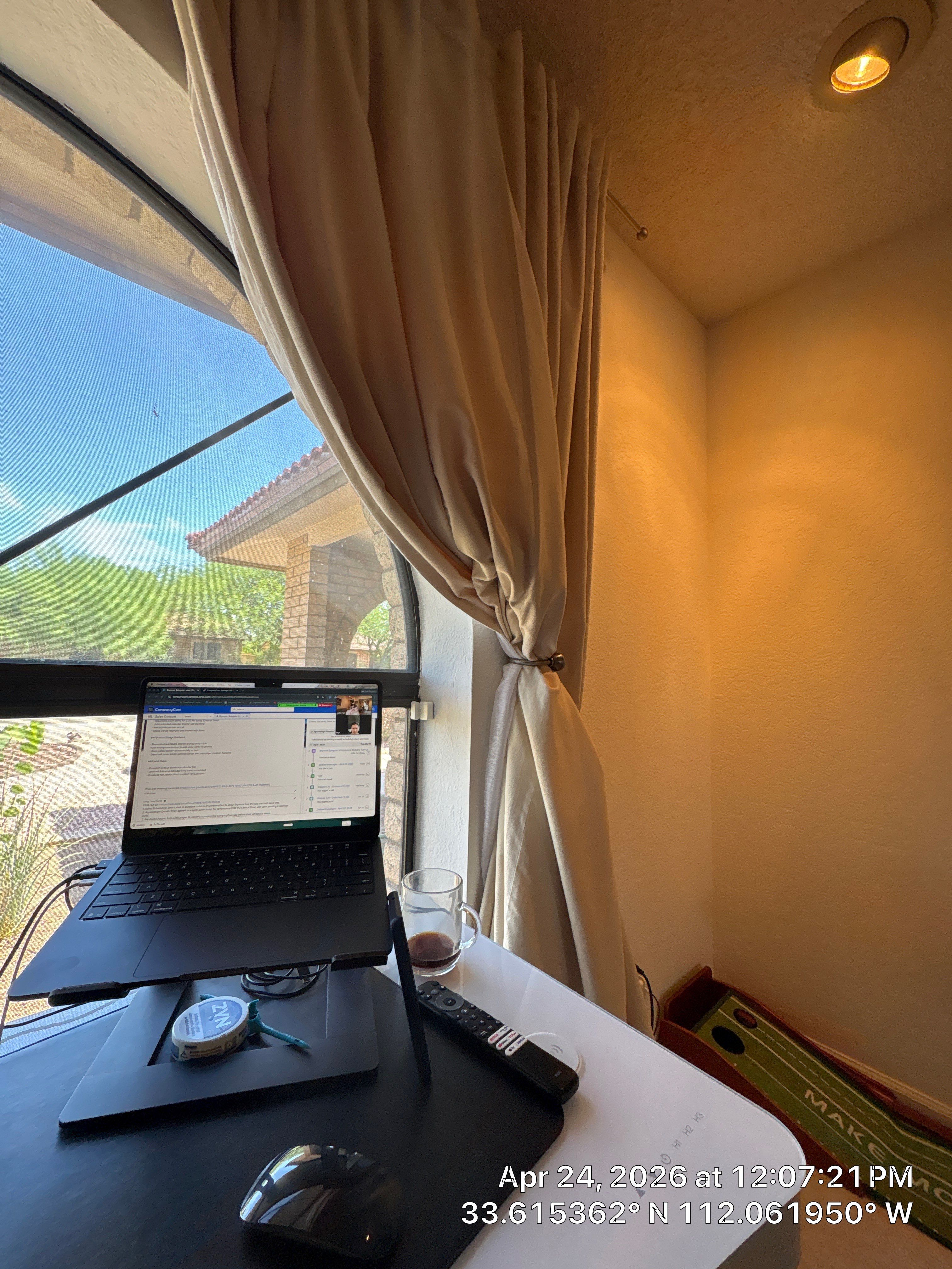 Custom Triple TV Mounting and Home Office Setup in Phoenix by CompanyCam Sales Demo