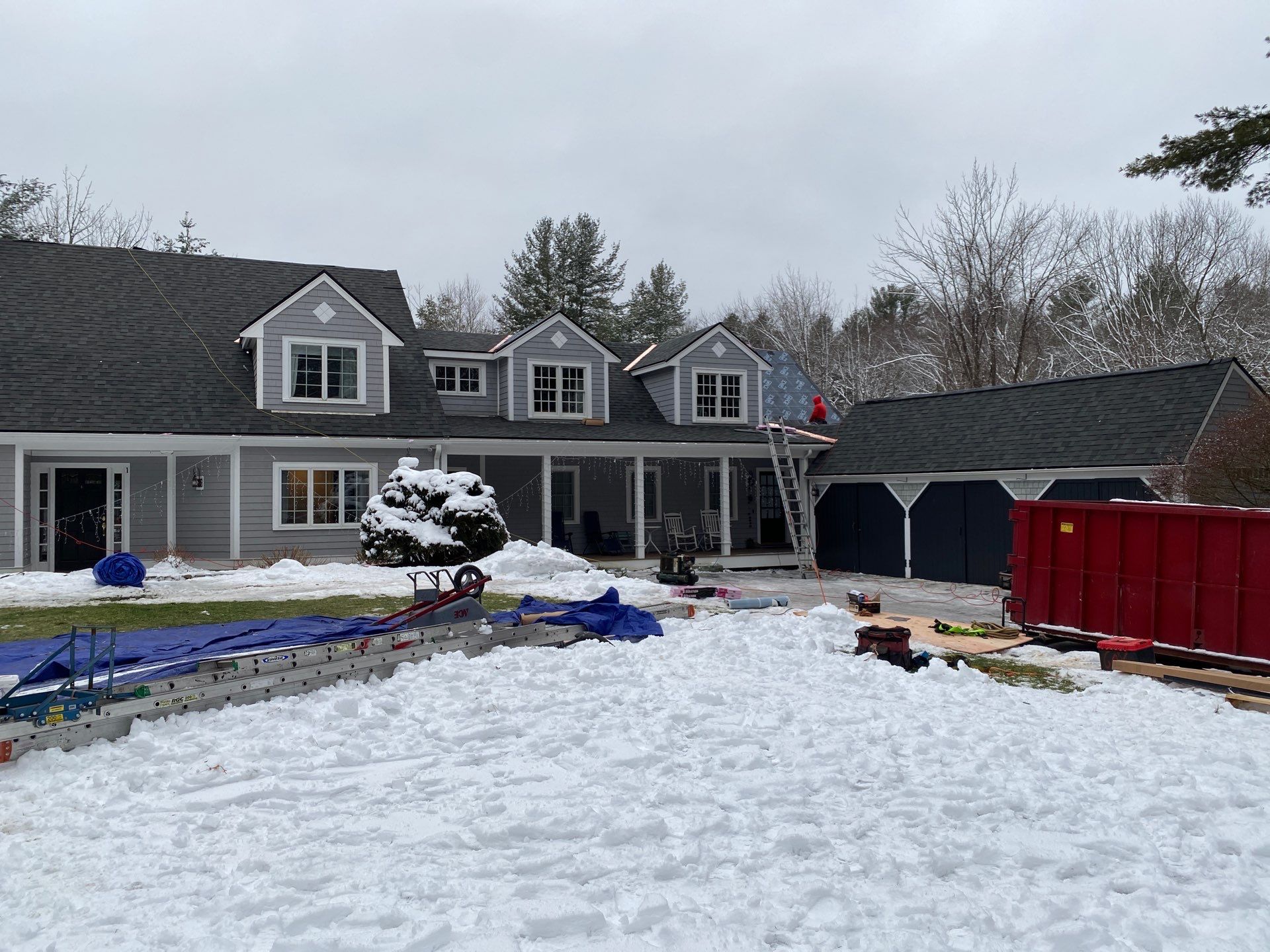Carlisle Roofing Installation using Owens Corning Shingles and Copper by Mighty Dog Roofing of Greater Middlesex County