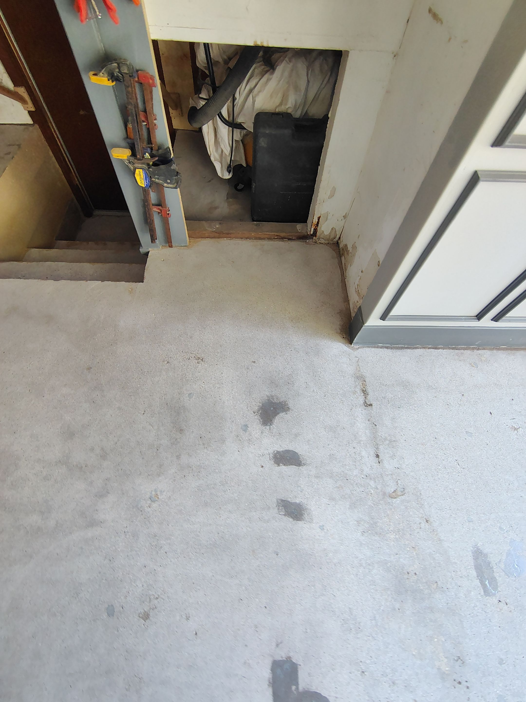 Nightfall Decorative Chip Garage Floor Coating in Luverne, Minnesota by Select Painting, Coatings & Garage Cabinets