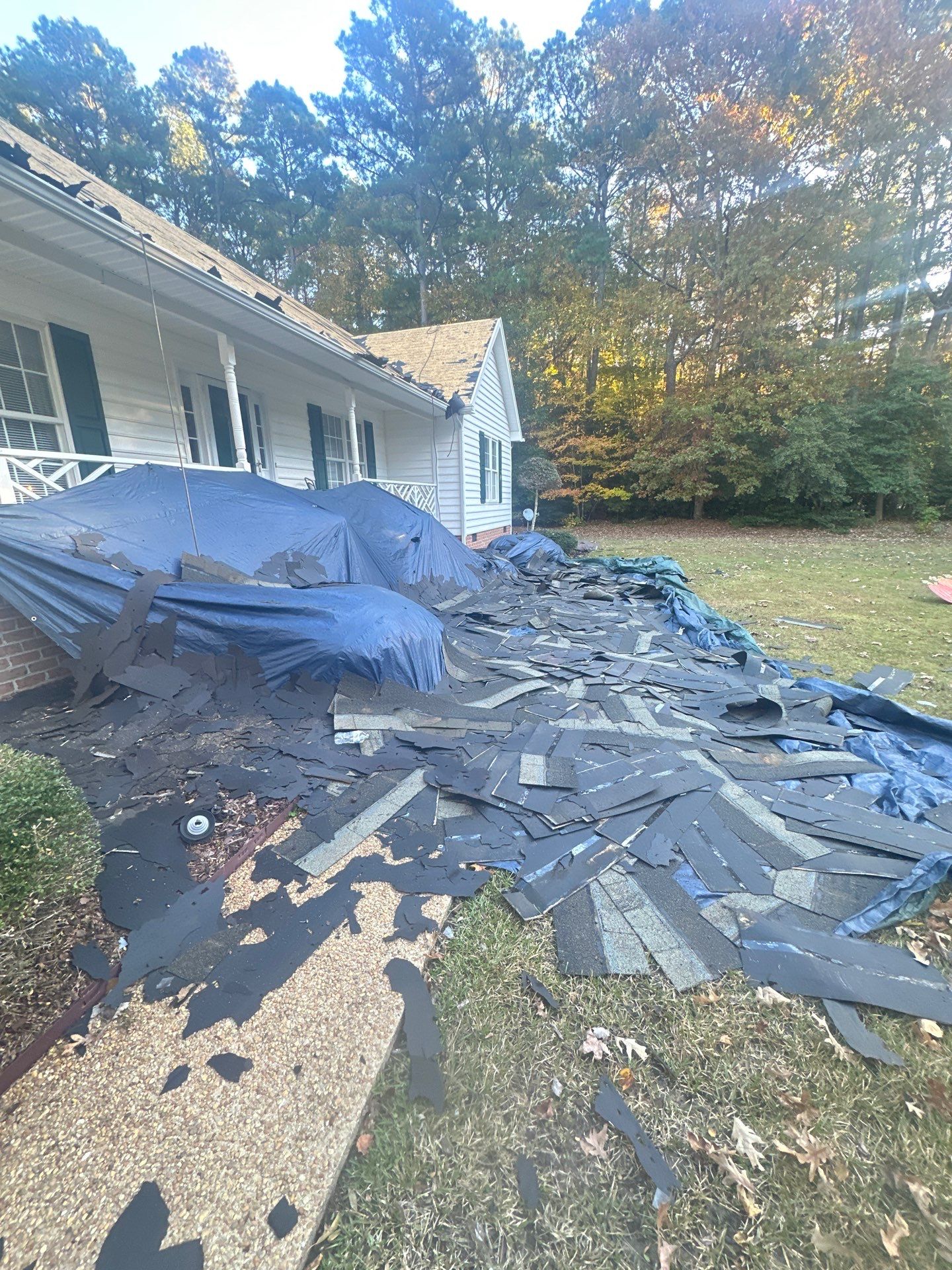 Mathews Residential Roof Replacement Using Owens Corning Duration Shingles by Cade Construction
