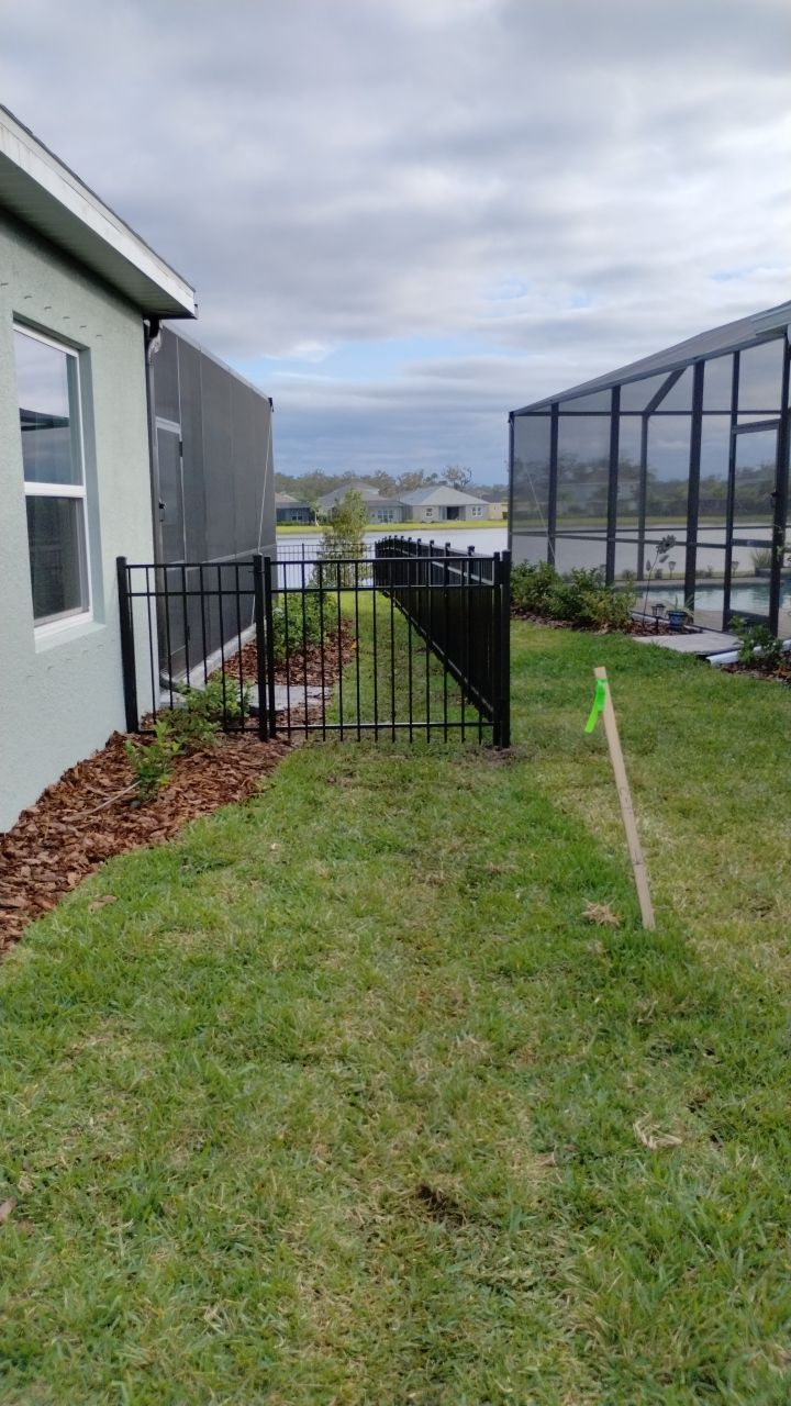Aluminum Fence Installation using 3 Rail Aluminum Fence by Asap fence and gates, LLC