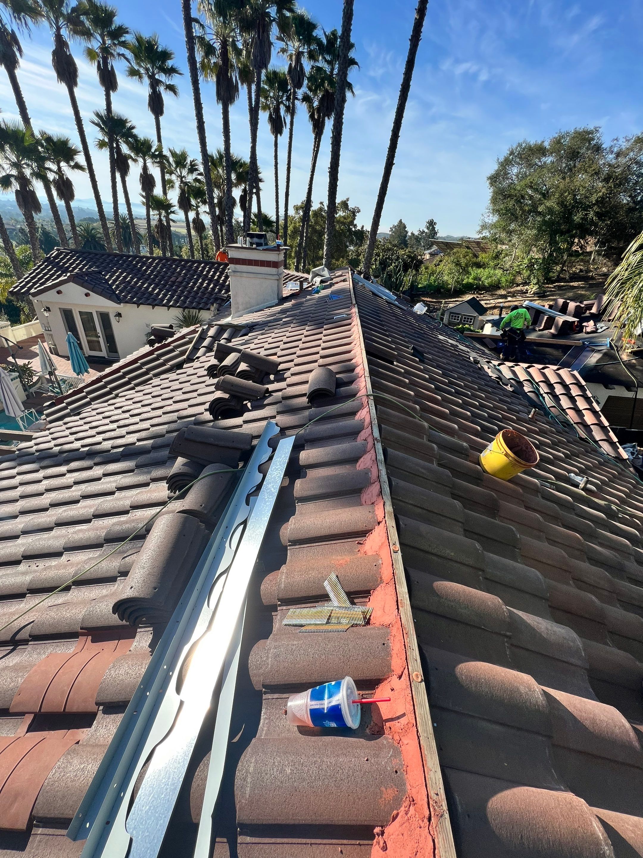 Eagle Capistrano Tile Roof Replacement in Fallbrook, California by Reliable Roofing San Diego Inc.