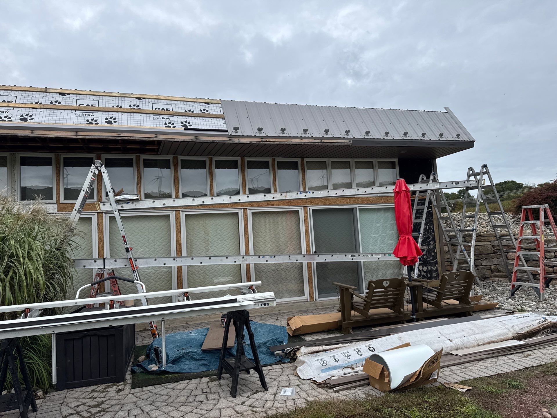 Exterior transformation in Ringtown by Esh Builders