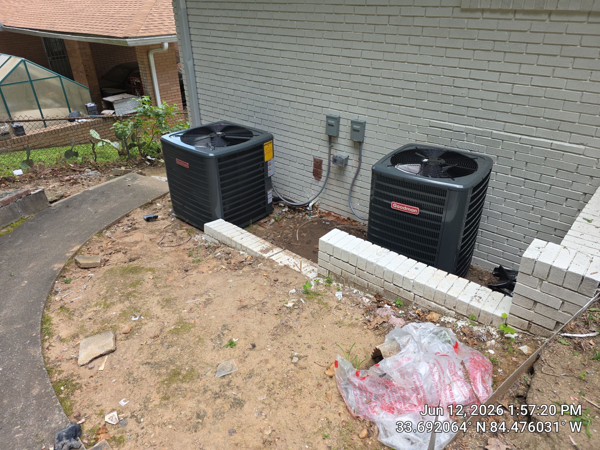 Dual HVAC System Installation Featuring Daikin and Goodman Units by Veasey Mechanical Services