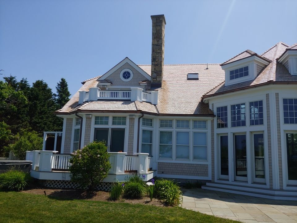 Gutter Installation using 6" Half Round Copper Gutter in East Sandwich, MA by Gutter Pro Enterprises