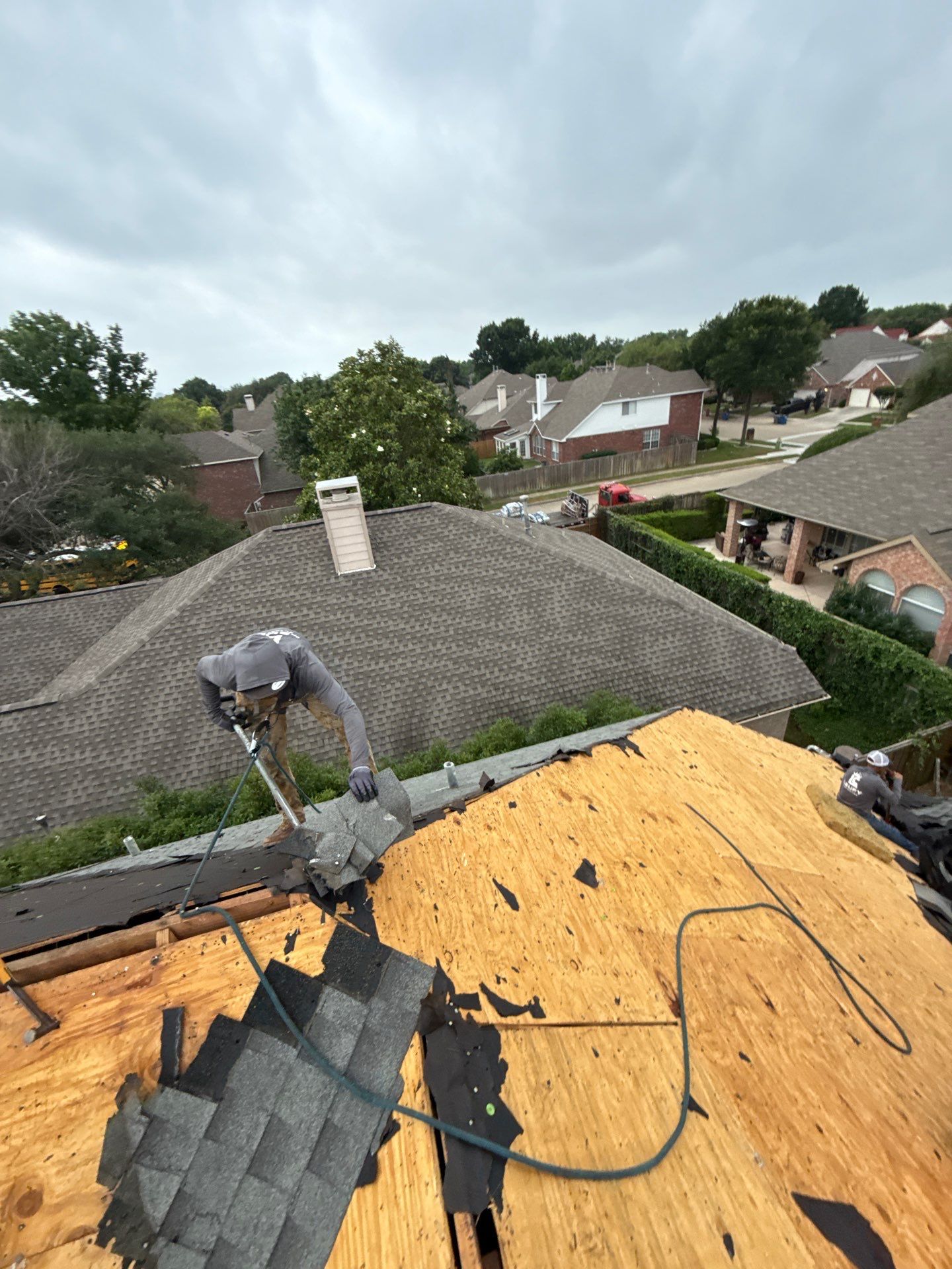 Residential Roof Replacement using GAF HDZ - Weathered Wood by Elite Roofing LLC
