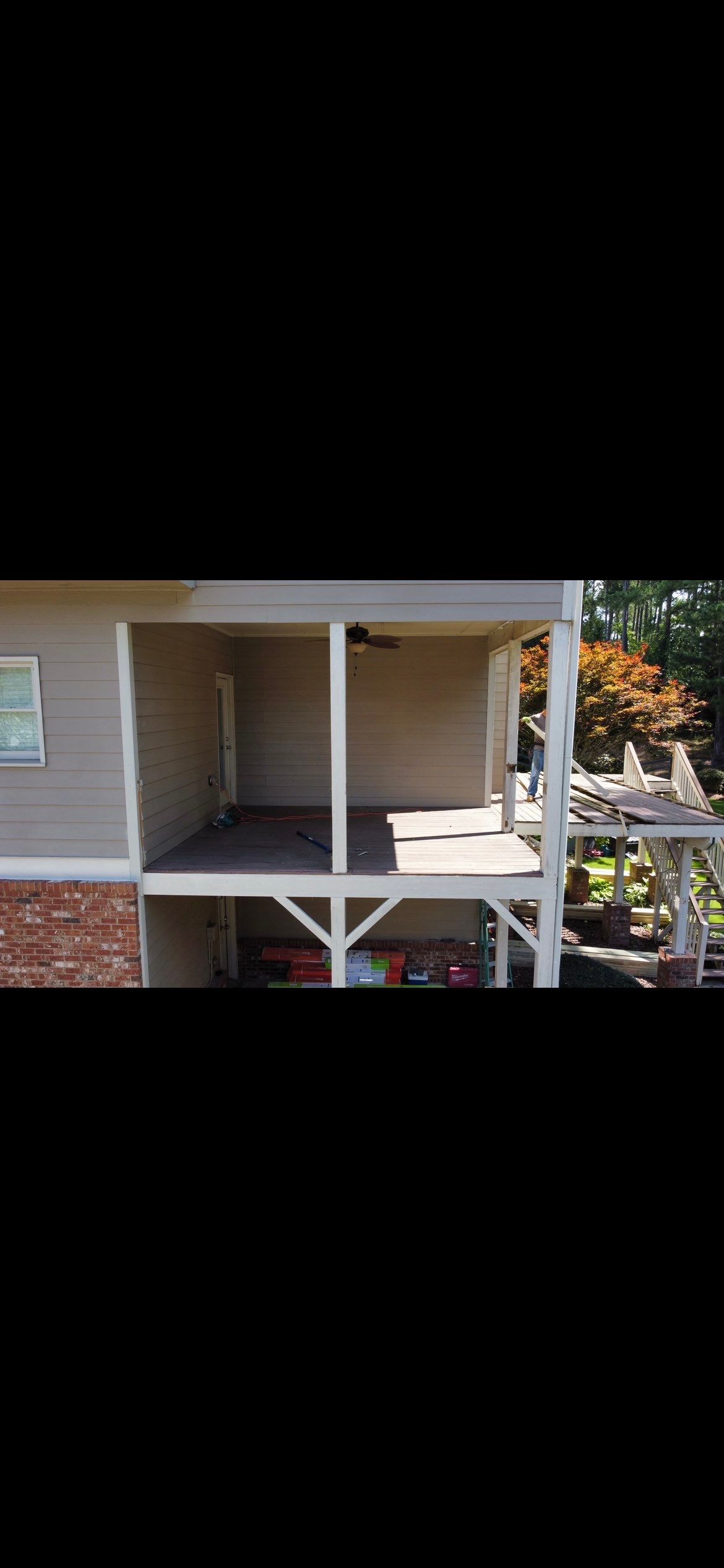 Multi-Level Composite Deck and Screened Porch in Acworth by Swift Home Renovations 