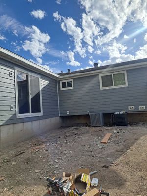 Taylorsville | Hardie Installation & Roofline | Gray Slate & Arctic White