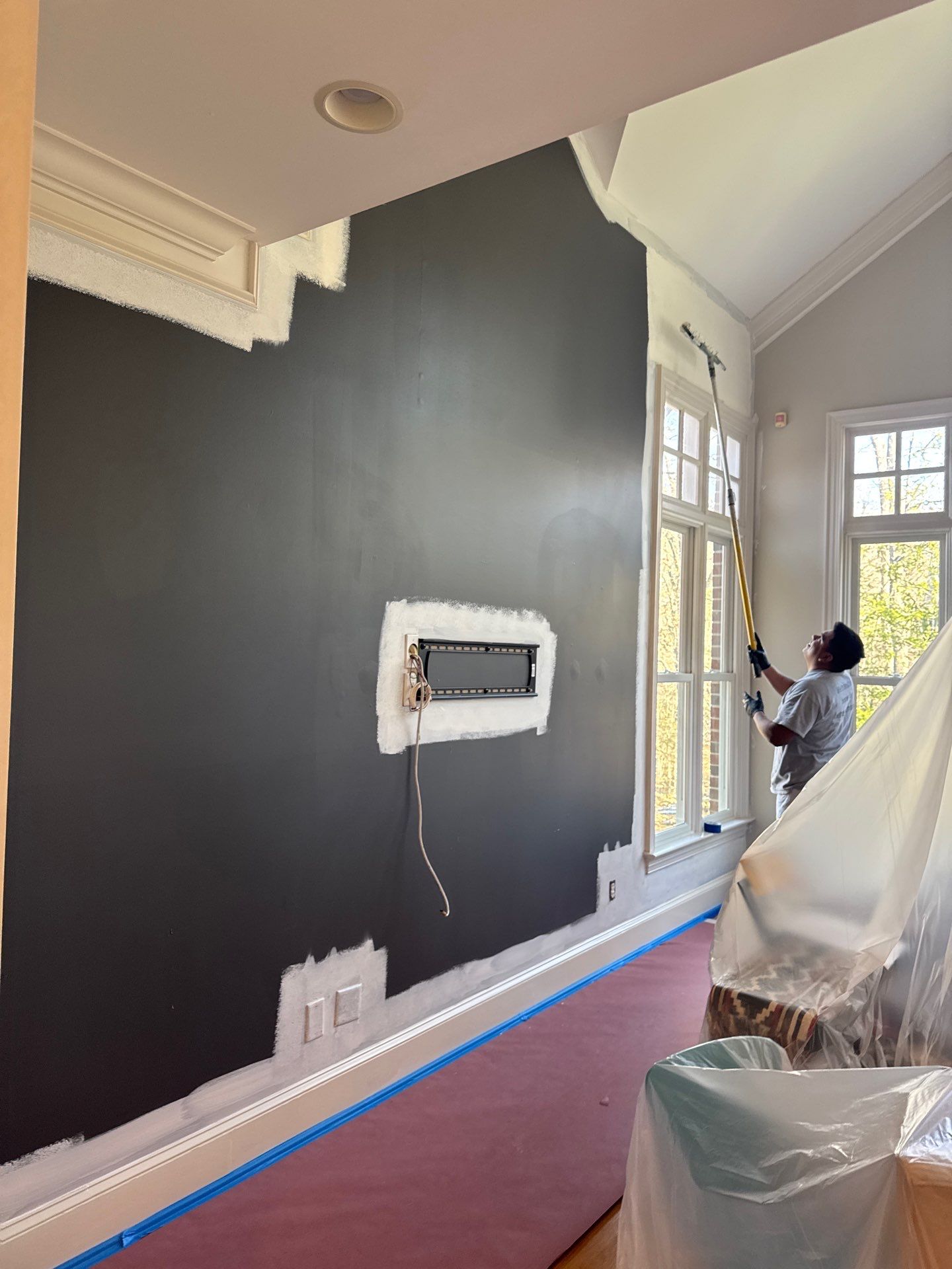 Full interior painting by GonzalezPainters & Contractors Inc 