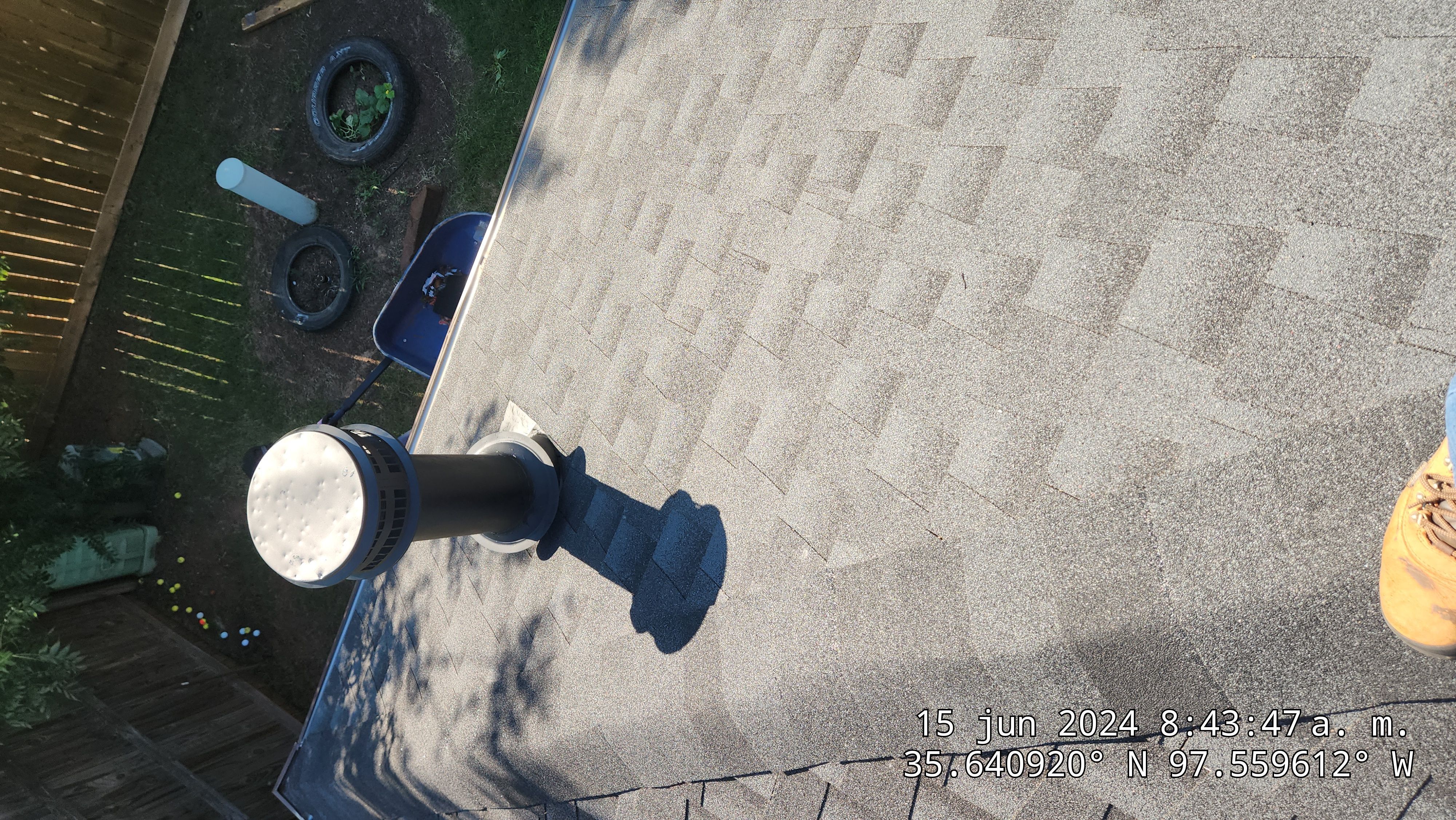 Reroof using GAF HDZ in Charcoal by Castillo Roofing