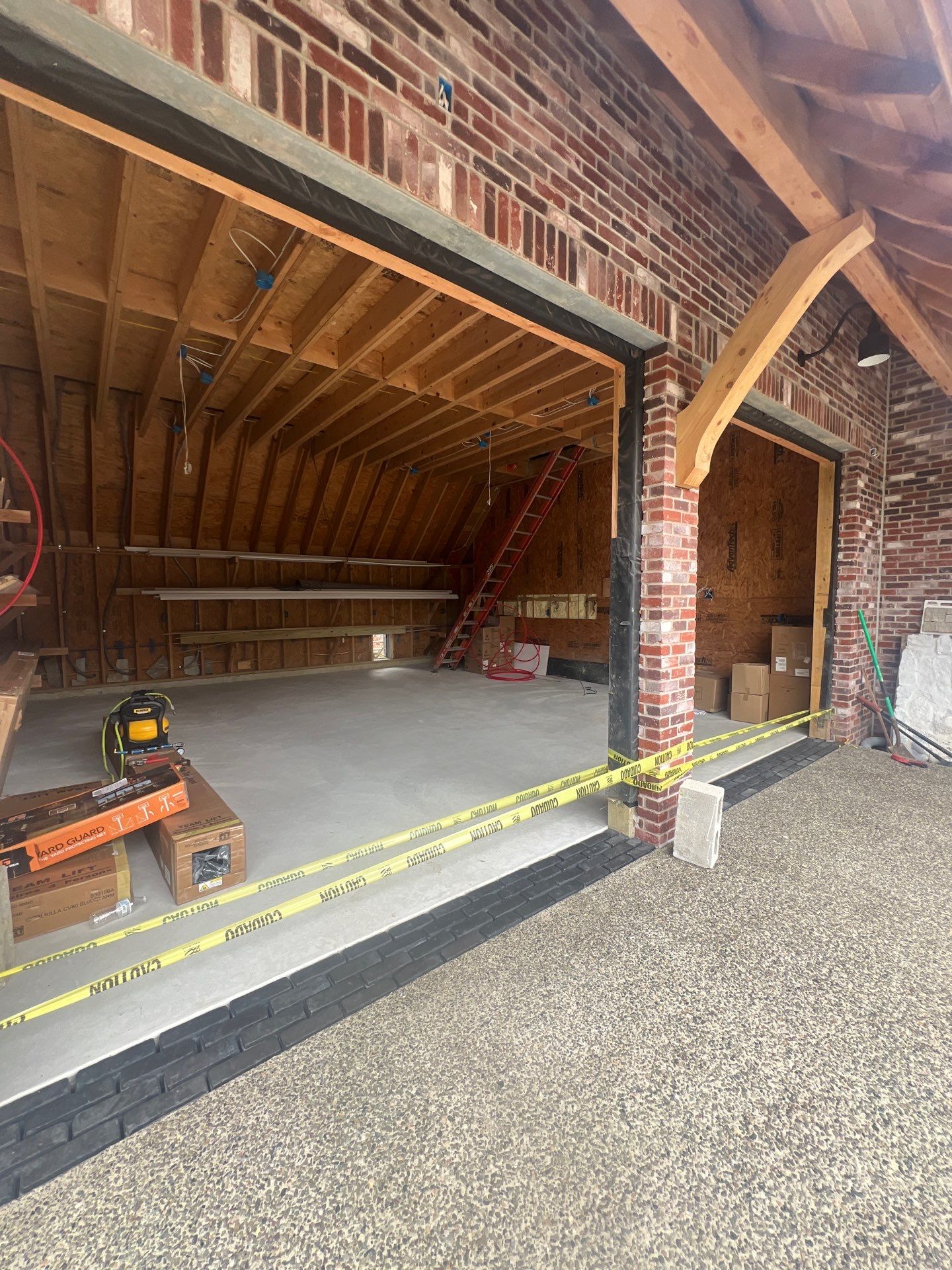 Exposed Aggregate Driveway in Haddonfield NJ by Architectural Concrete Design