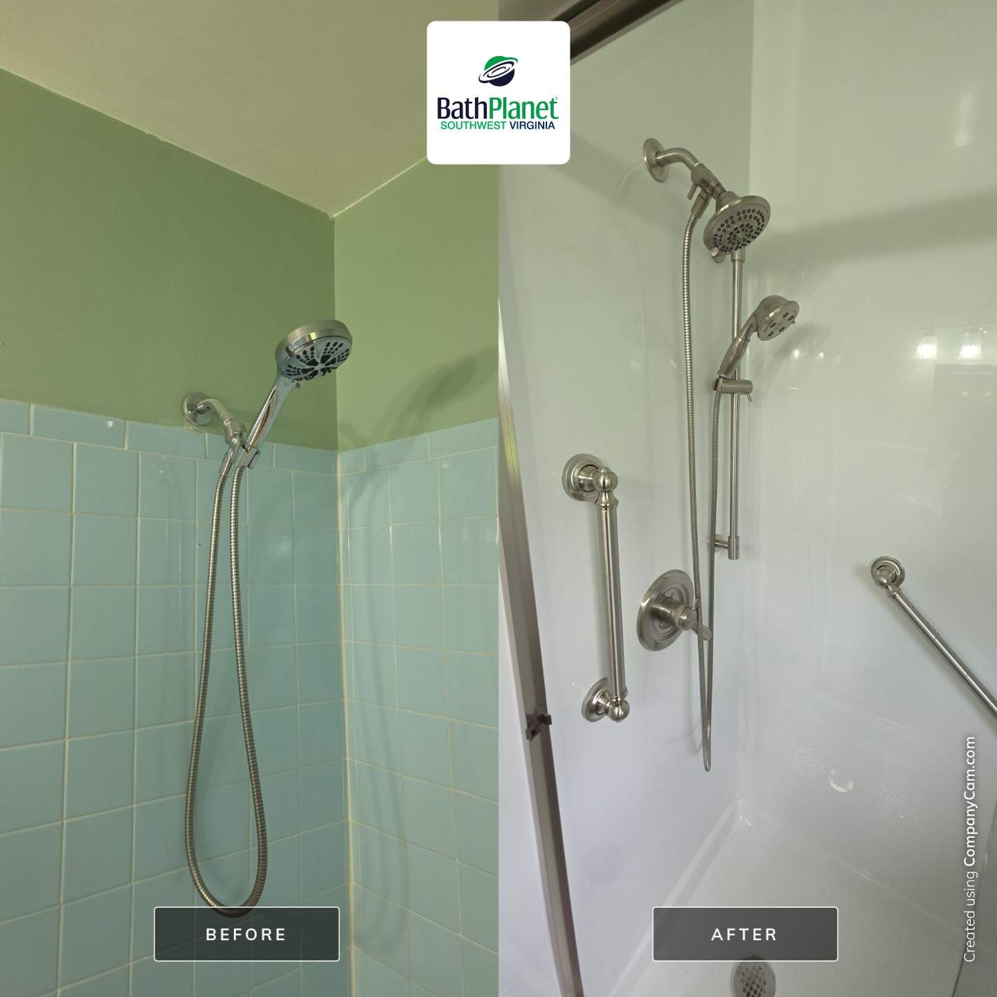 Tub to Shower Remodel by BathPlanet SW Virginia