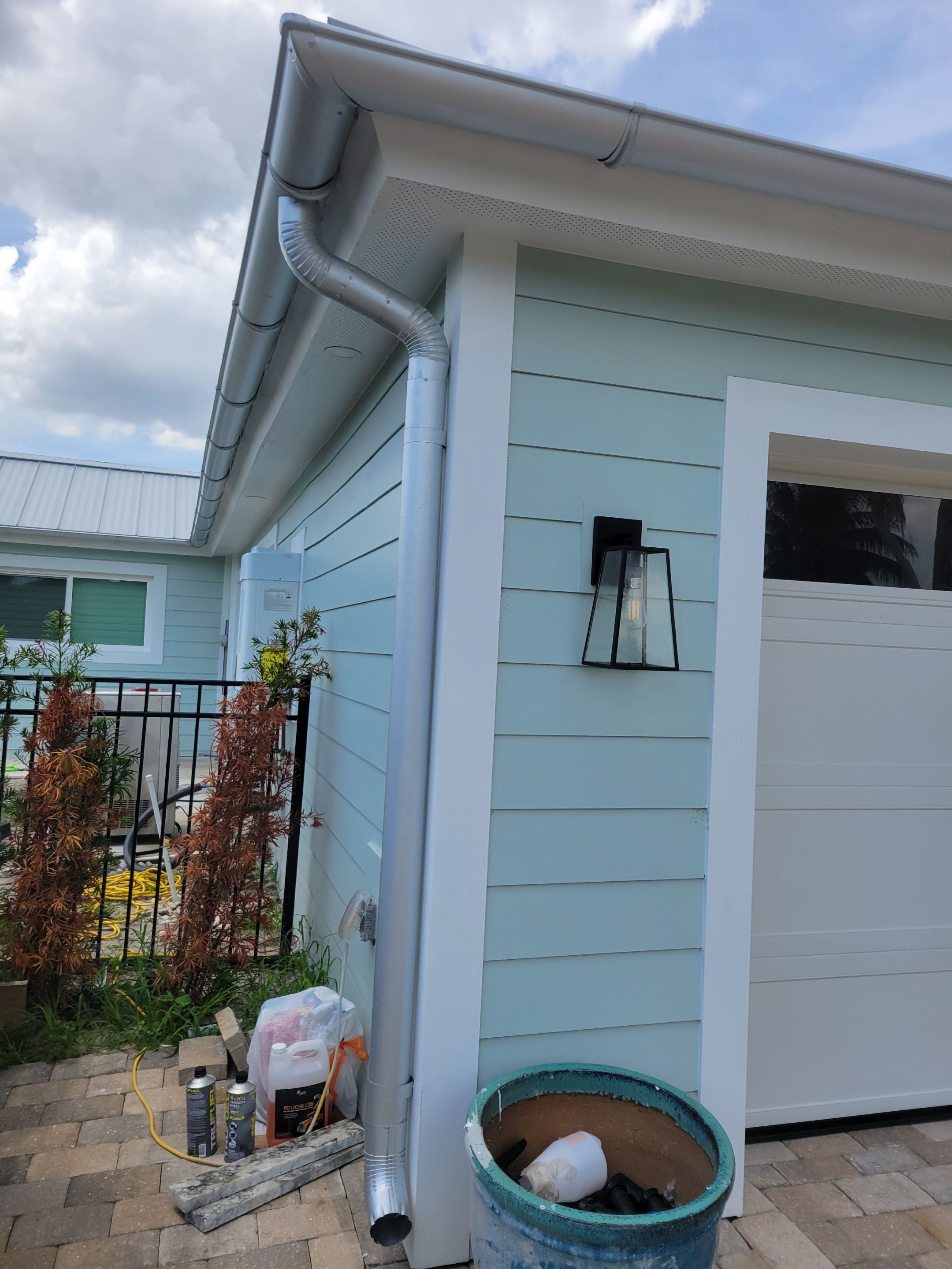 Half-Round Aluminum Gutters in Fort Myers FL by Gutter Professors