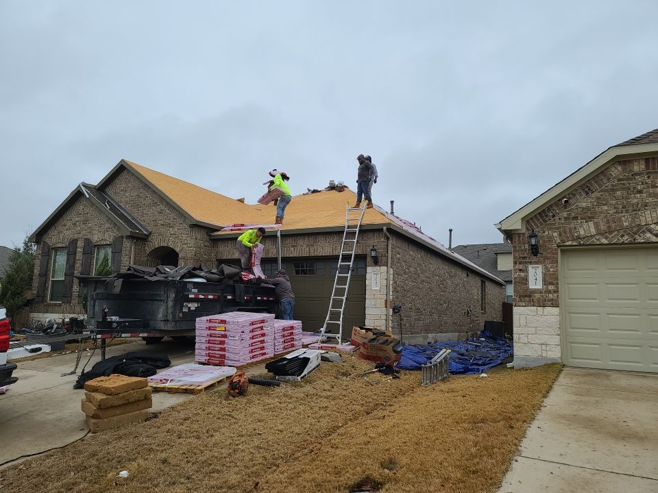 Residential Roof Replacement and Storm Damage Restoration in Leander by Caliber Restoration LLC