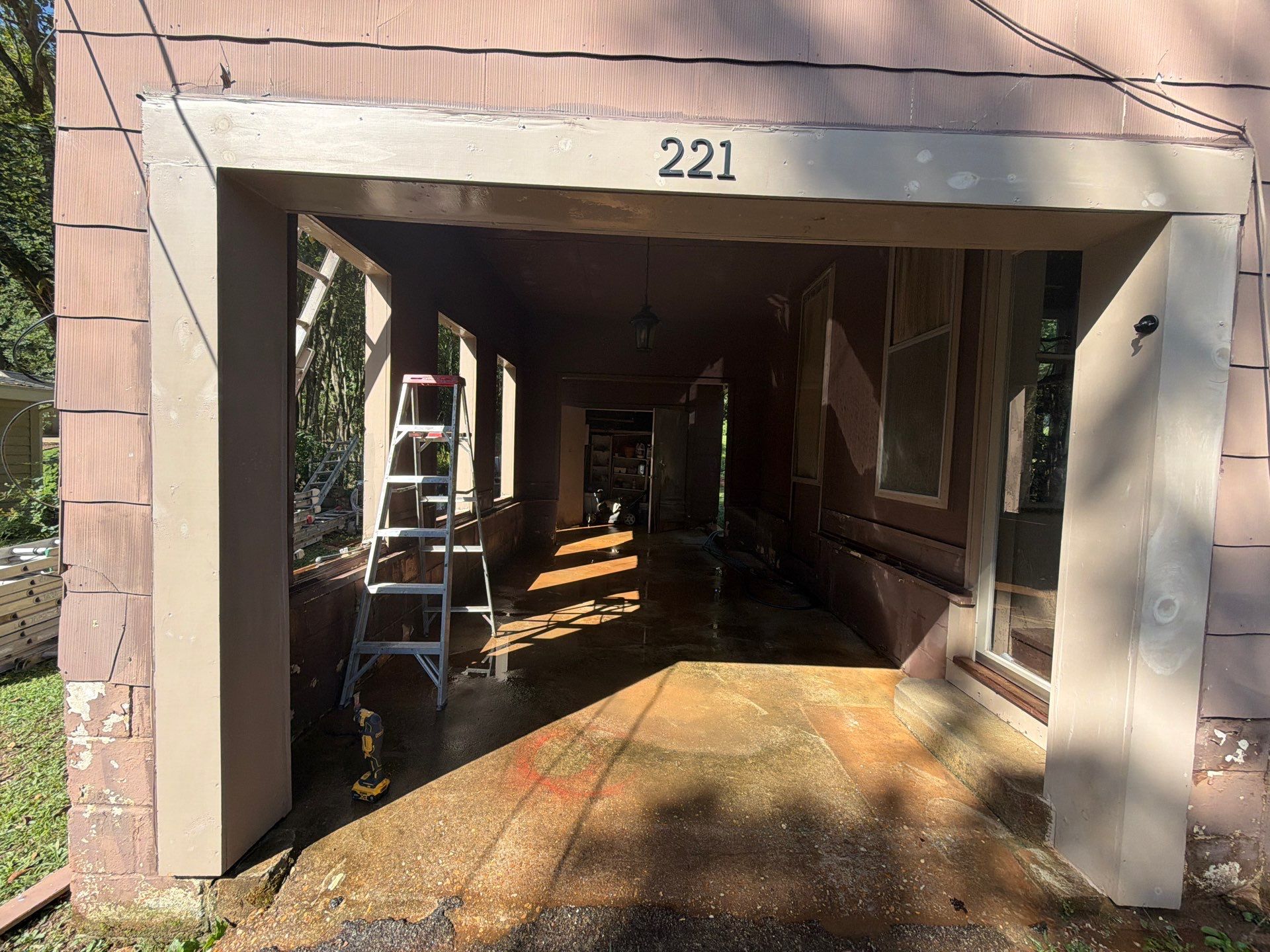 Full Exterior Repaint with Navy Blue and White Trim by Swift Home Renovations