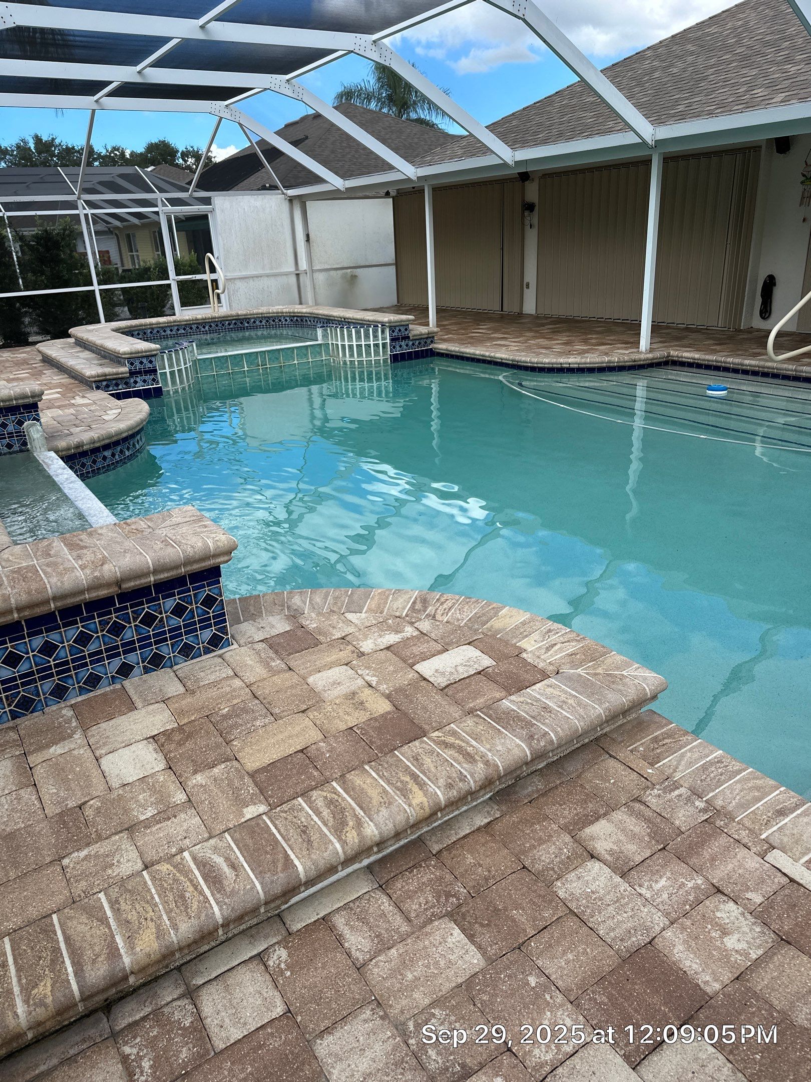 Sun City Center Paver Stripping and Sealing for Pool Deck by Supreme Paver Experts