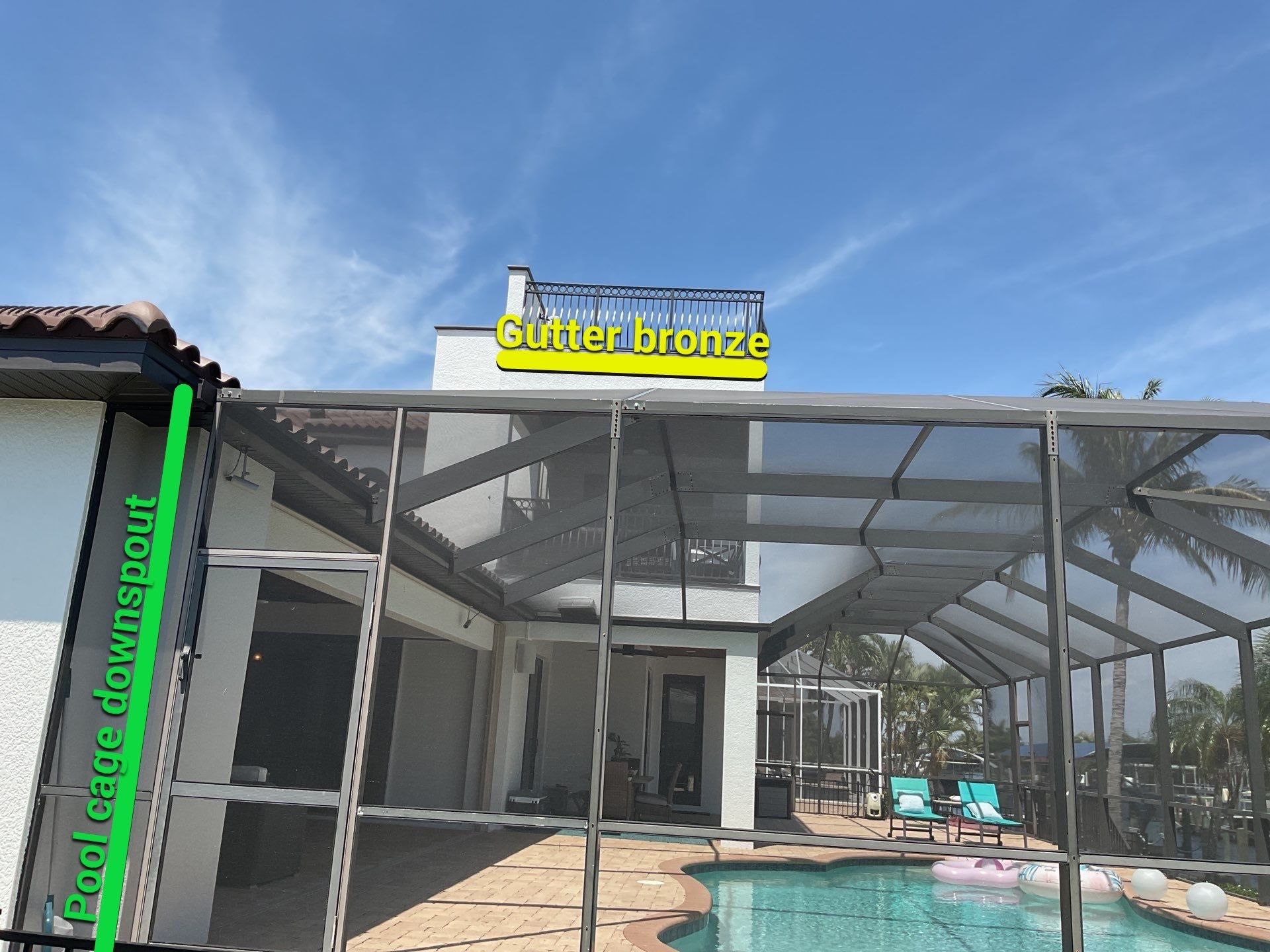 Stylish seamless gutters in Cape Coral FL by Gutter Professors